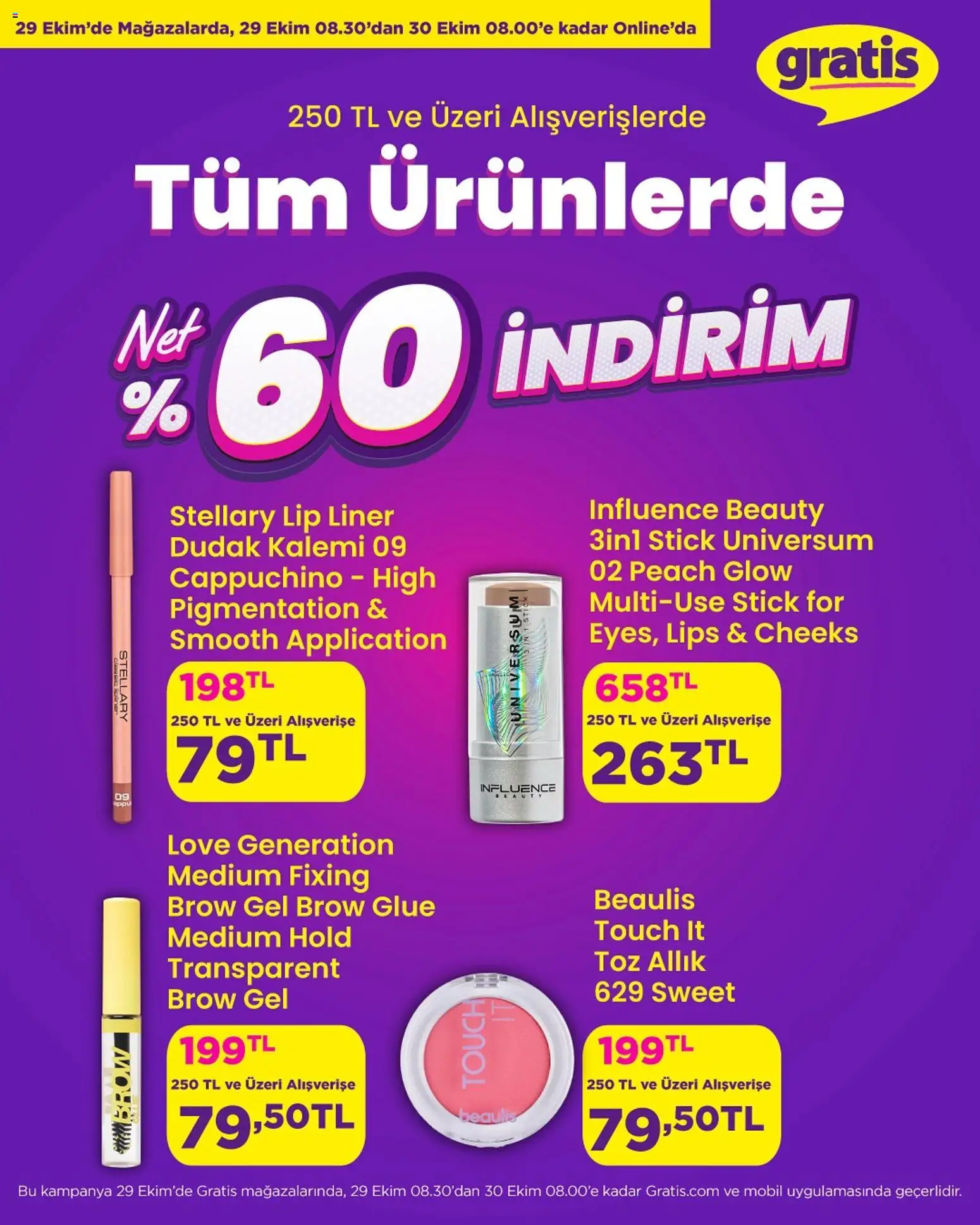 Gratis Tüm Ürünlerde NET %60 İNDİRİM  - 29.10.2025 tarihinden itibaren geçerlidir | Sayfa: 2 | Ürünler: Allık