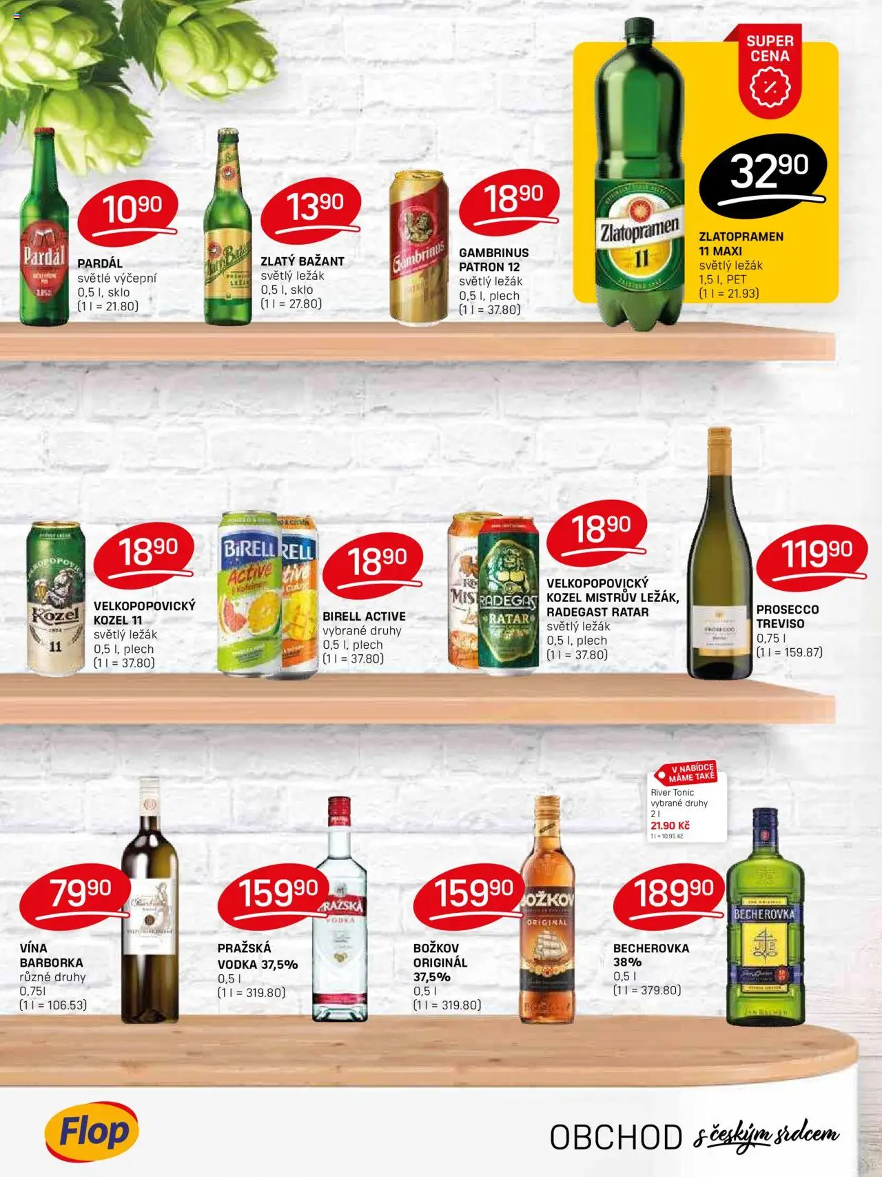 Flop leták od 06.08.2025 | Strana: 10 | Produkty: Kozel, Plech, River tonic, Gambrinus