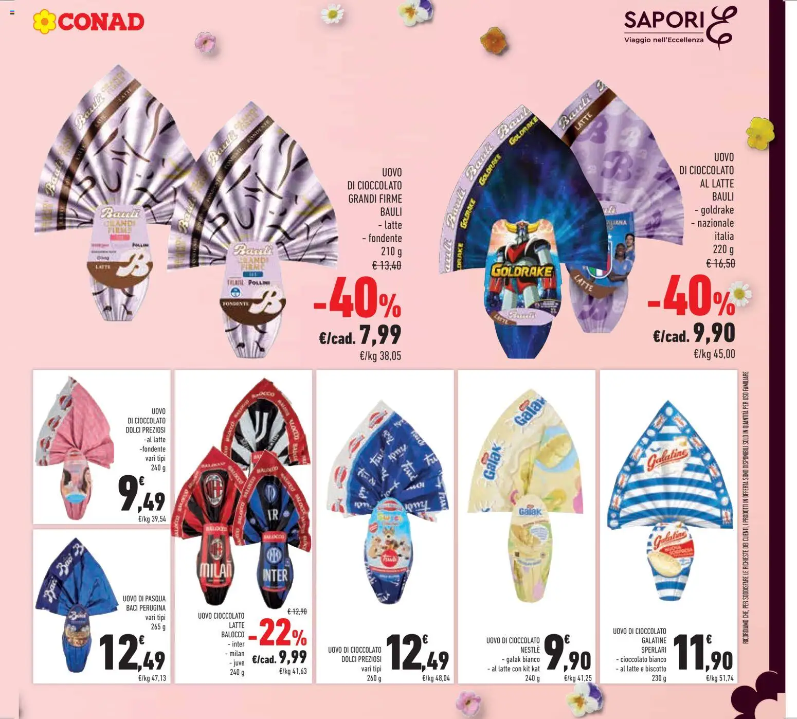 Volantino Conad del 11.03.2026 | Pagina: 19 | Prodotti: Cioccolato, Latte, Uovo di pasqua