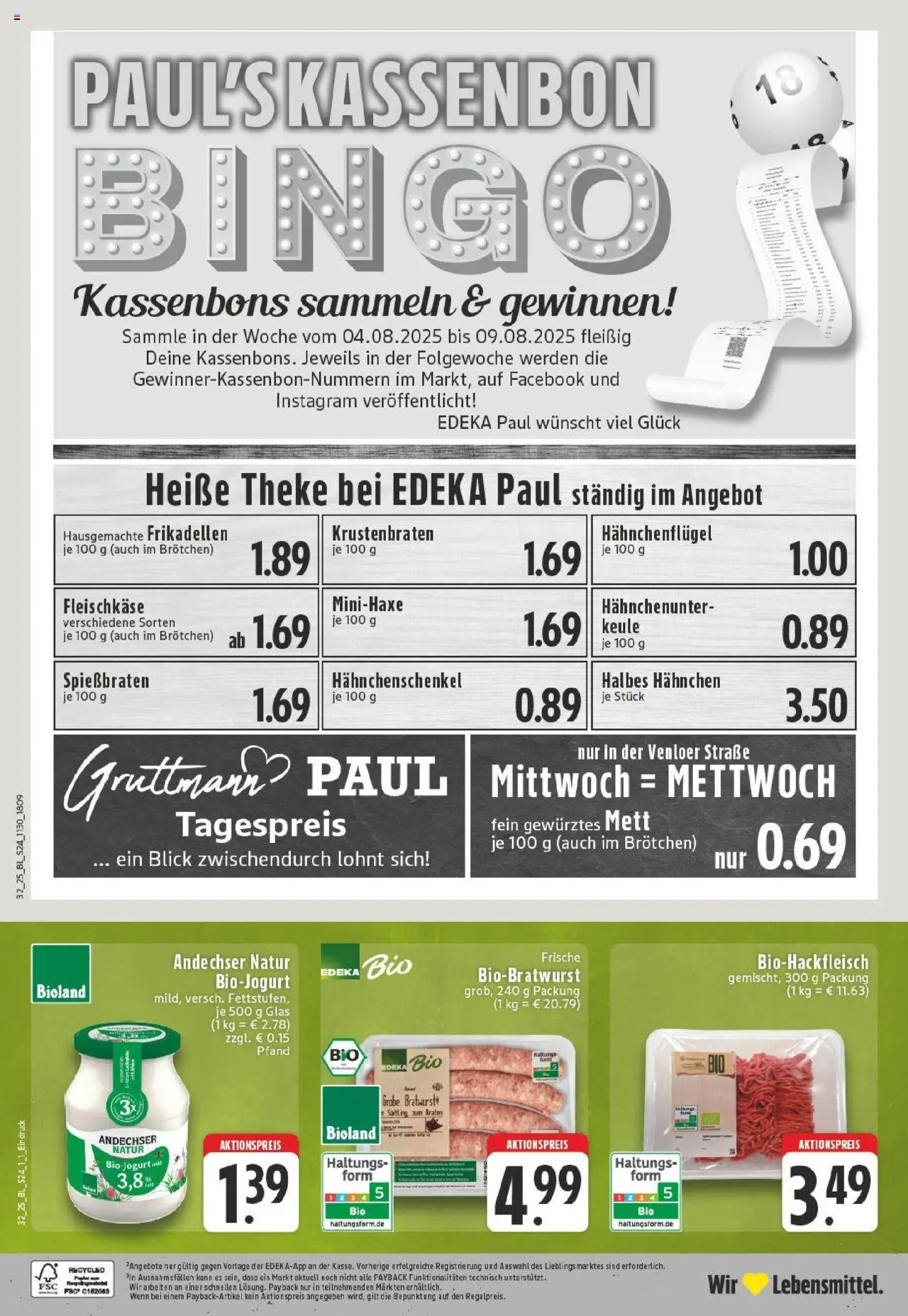 Edeka prospekt Neuss	 - gültig ab dem 03.08.2025 | Seite: 24 | Produkte: Hahnchen, Hahnchenschenkel, Theke, Krustenbraten