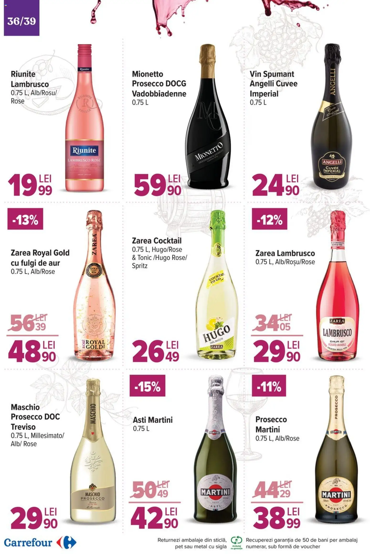 Noul catalog Carrefour – valabil de la 19.11.2025 | Pagină: 36 | Produse: Yulaf, Vin, Cocktail, Fulgi
