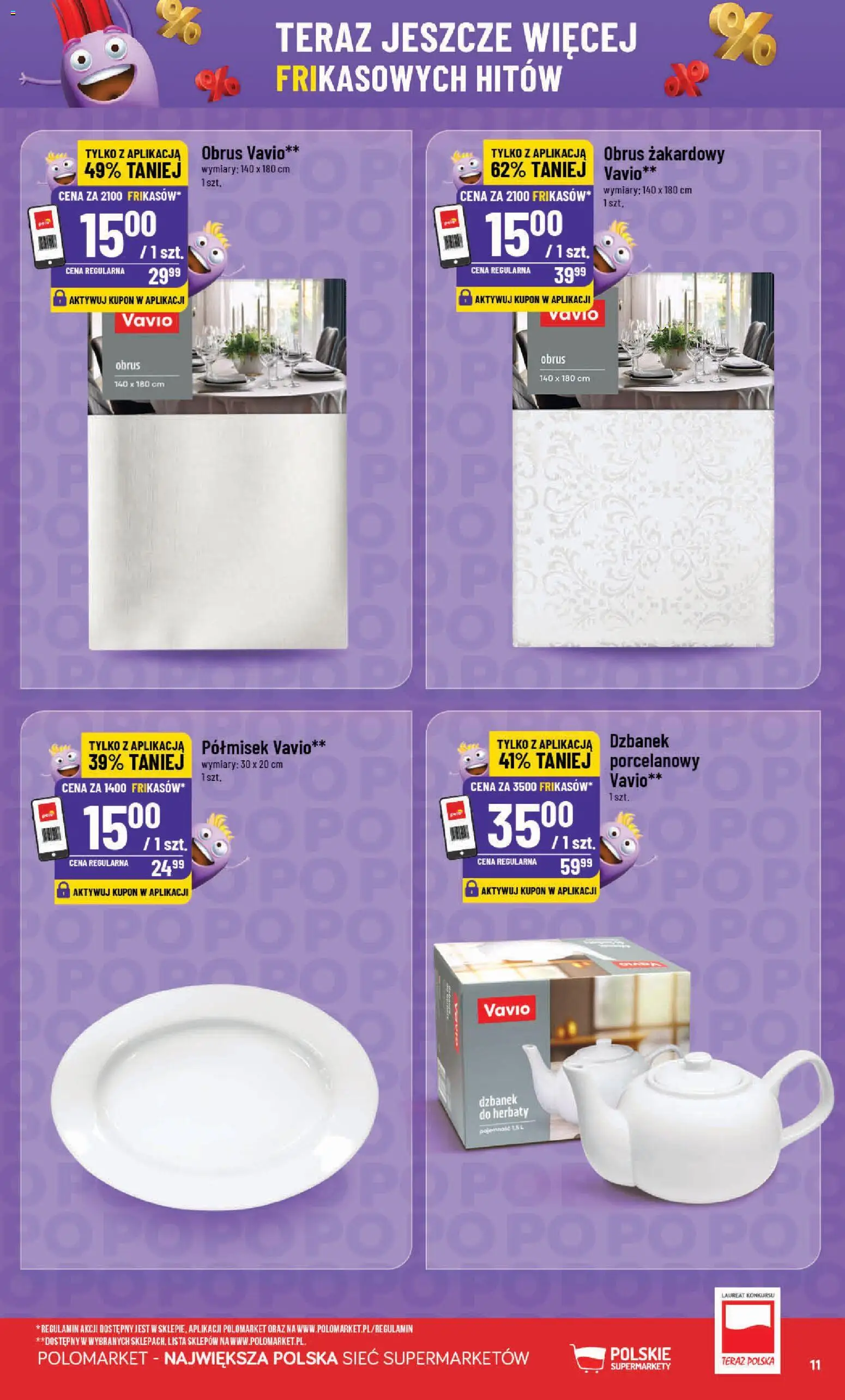 POLOmarket gazetka - Frikasowe Hity od 11.03.2026 | Strona: 11 | Produkty: Dzbanek