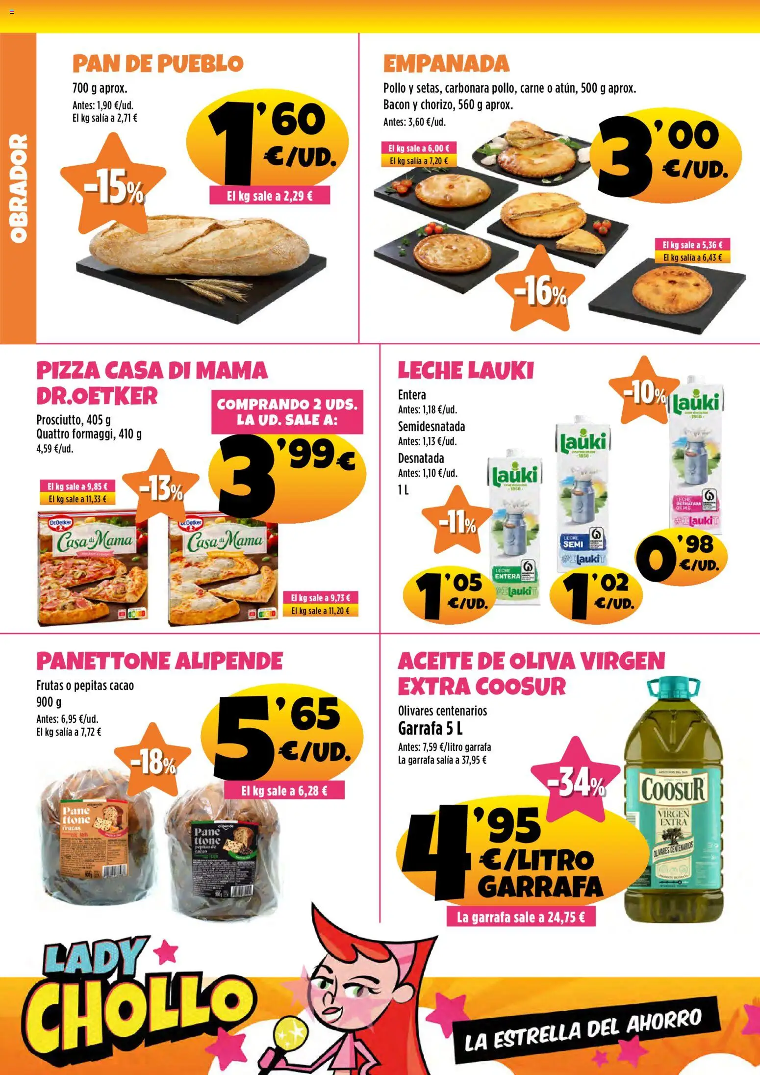AhorraMas folleto │ válido desde el 30.10.2025 | Página: 6 | Productos: Leche entera, Aceite, Pan, Pan de pueblo