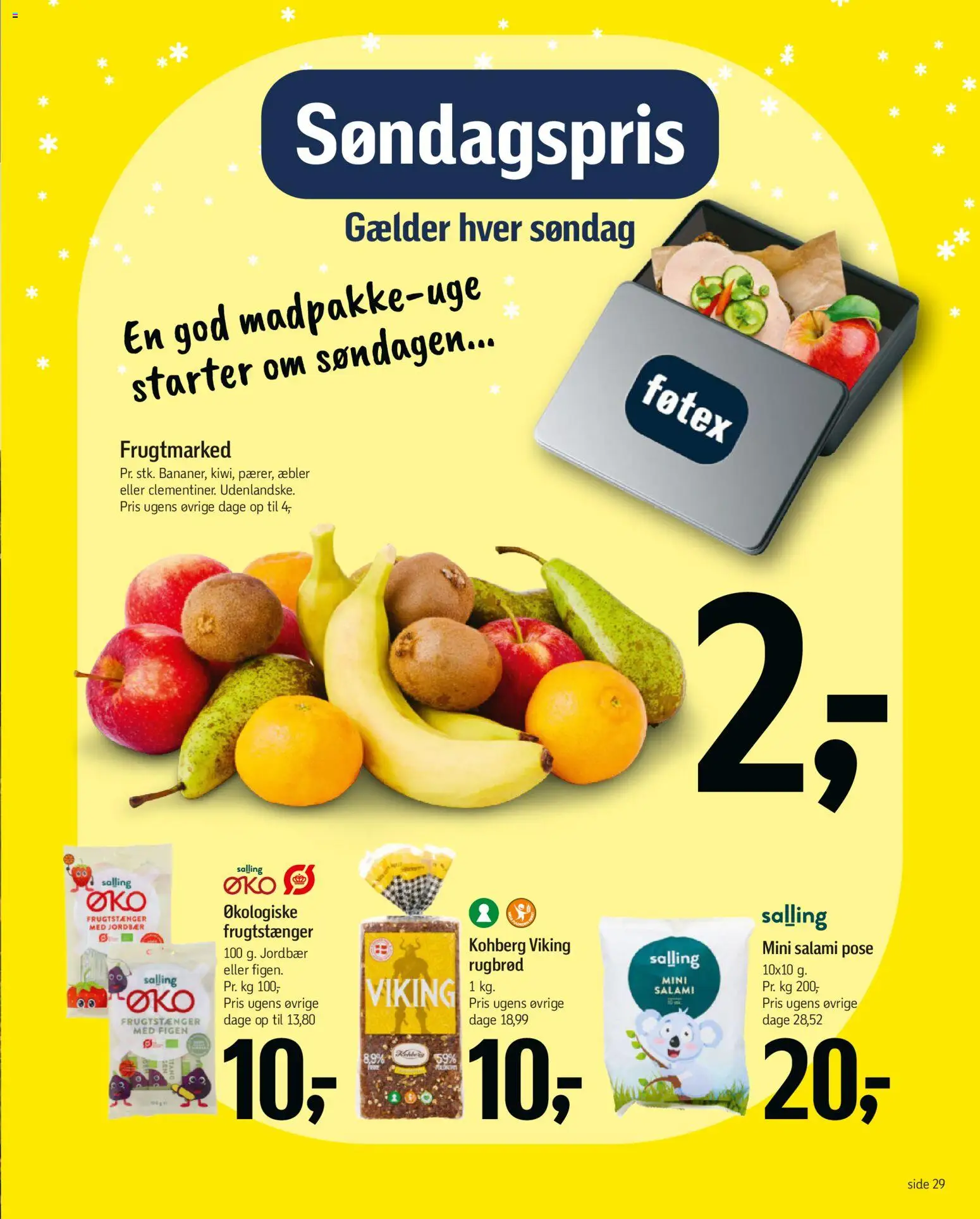 Føtex tilbudsavis – gyldig fra 12.12.2025 | Side: 46 | Produkter: Salami, Æbler, Jordbær, Rugbrød