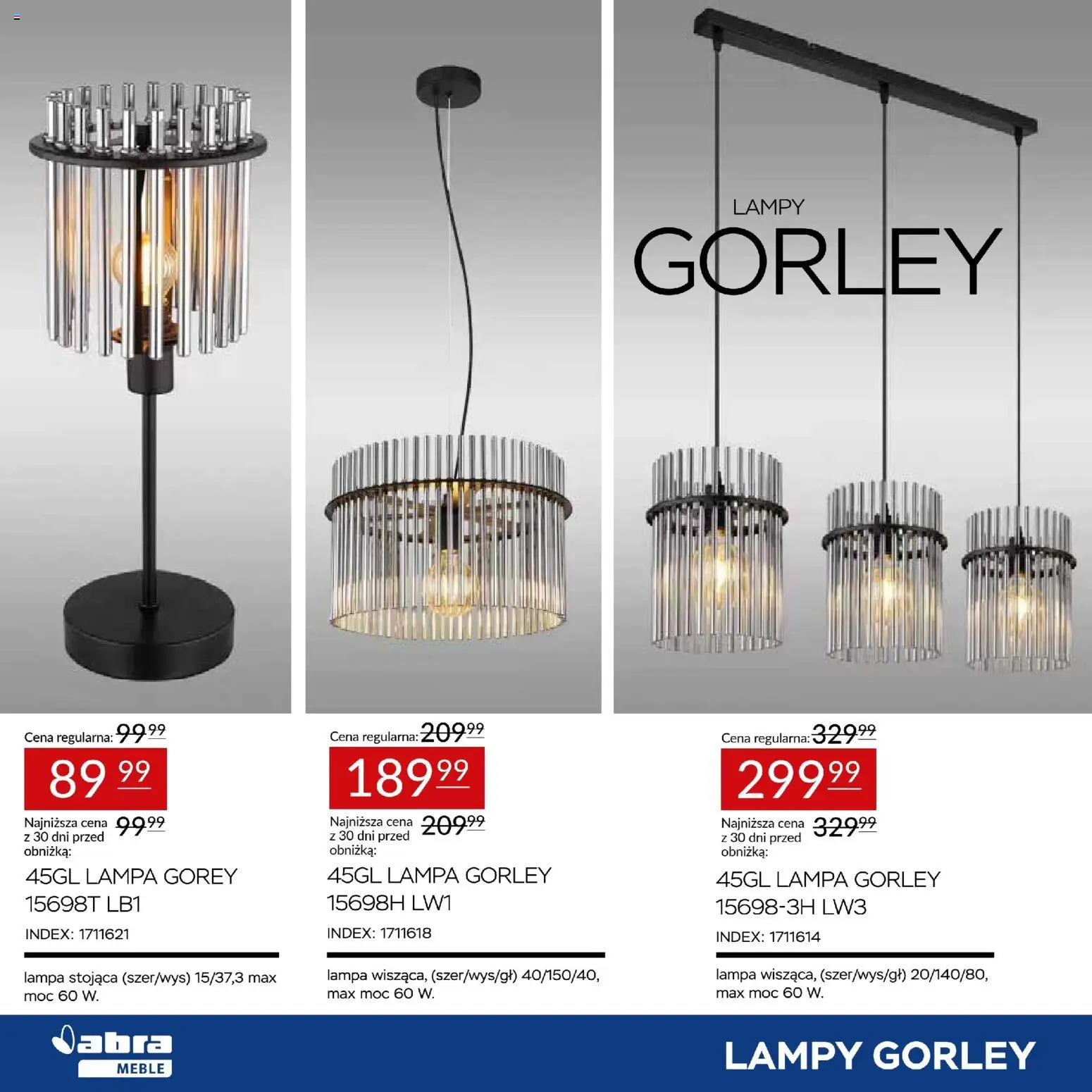 Abra meble Gazetka od 20.02.2026 | Strona: 2 | Produkty: Lampa