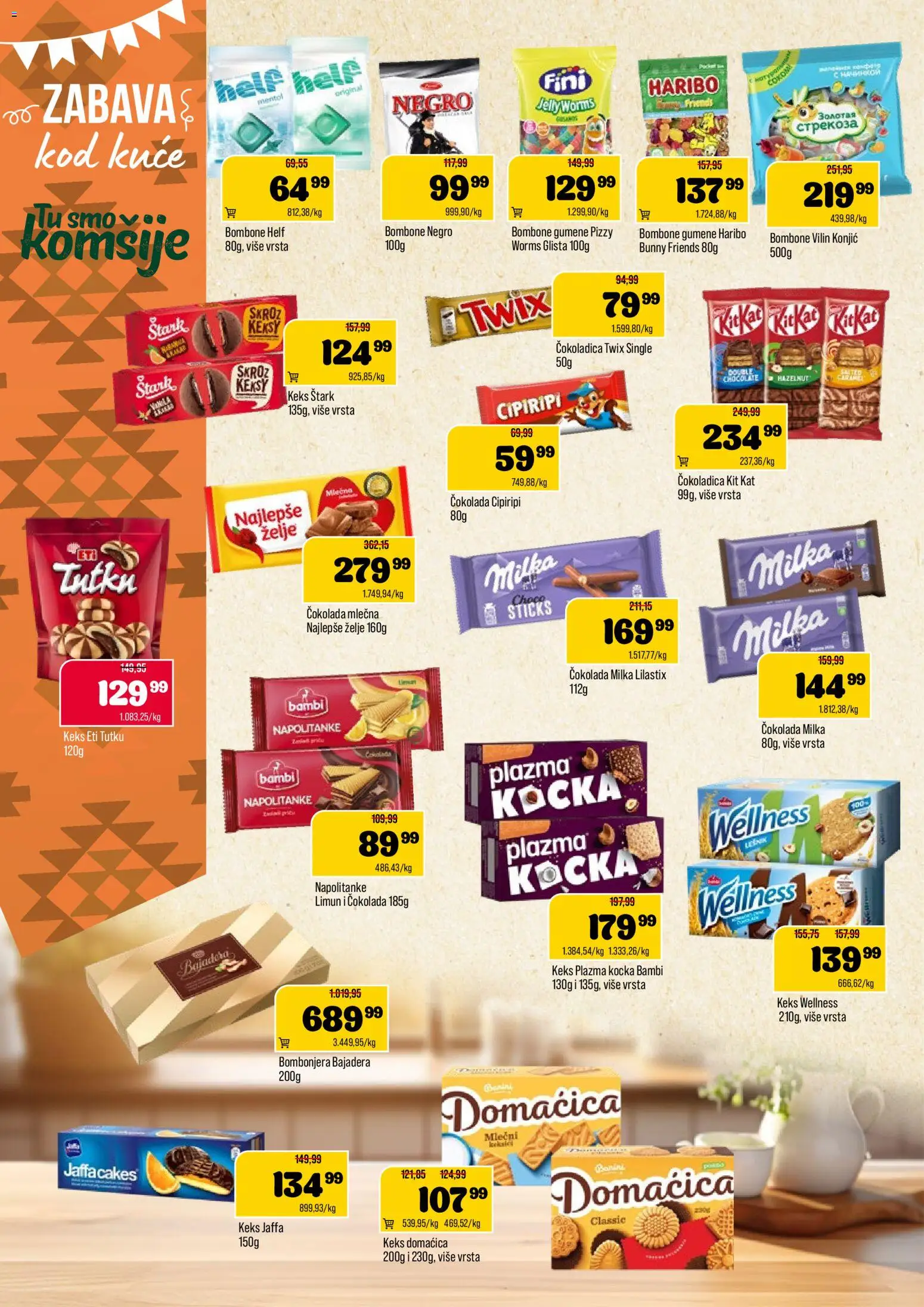 Podunavlje katalog - važi od 08.04.2026 | Strana: 8 | Proizvode: Bombone, Twix, Čokolada, Napolitanke