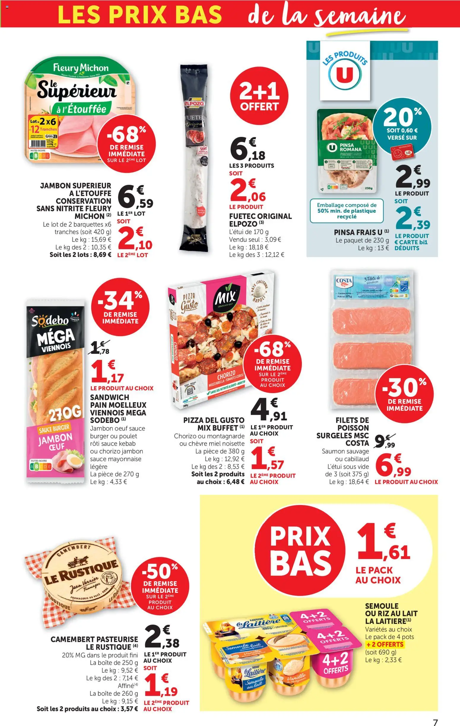 {H1} | Page: 7 | Produits: Chorizo, Miel, Buffet, Pain