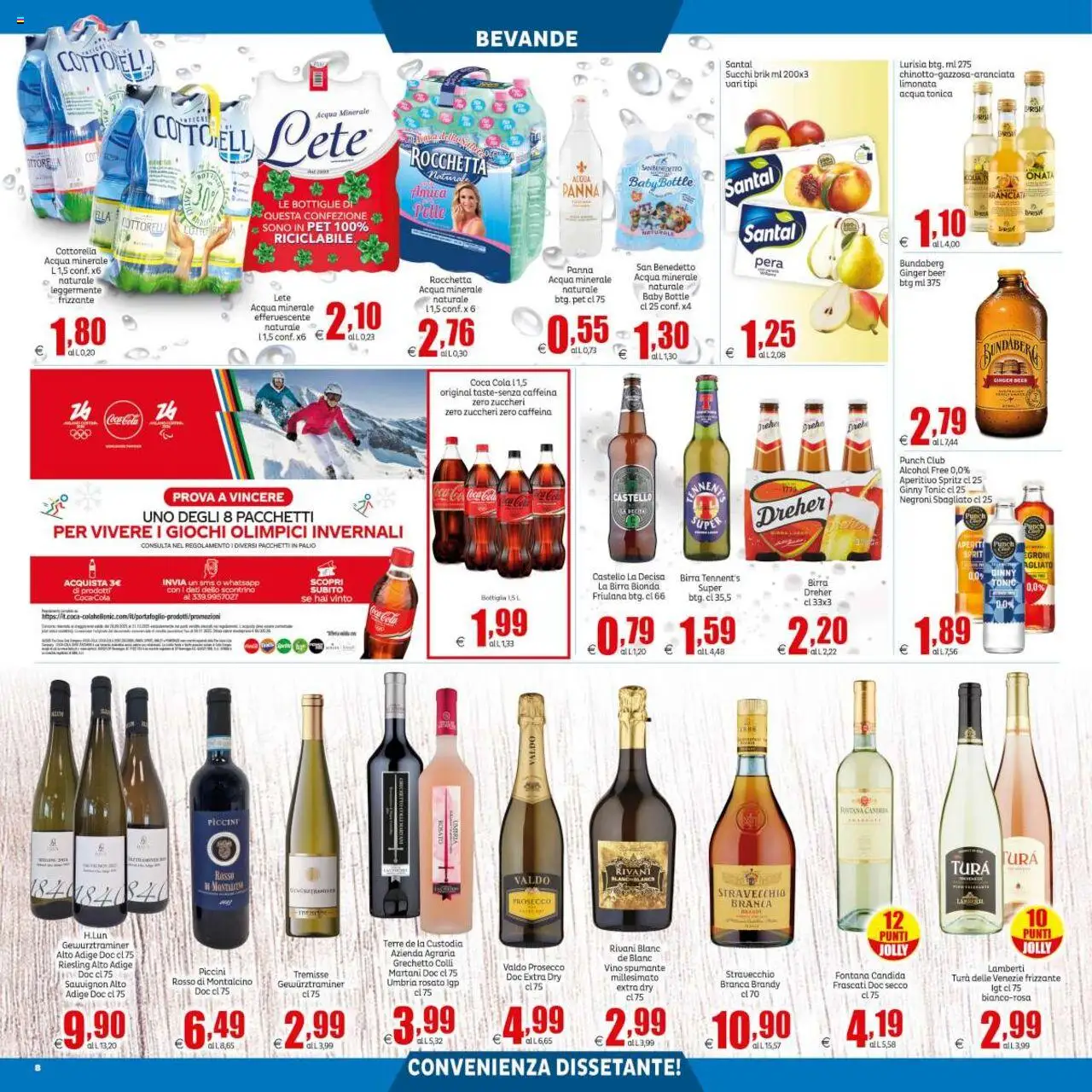 Volantino Elite Supermercati del 02.10.2025 | Pagina: 8 | Prodotti: Limonata, Panna, Prosecco, Coca Cola
