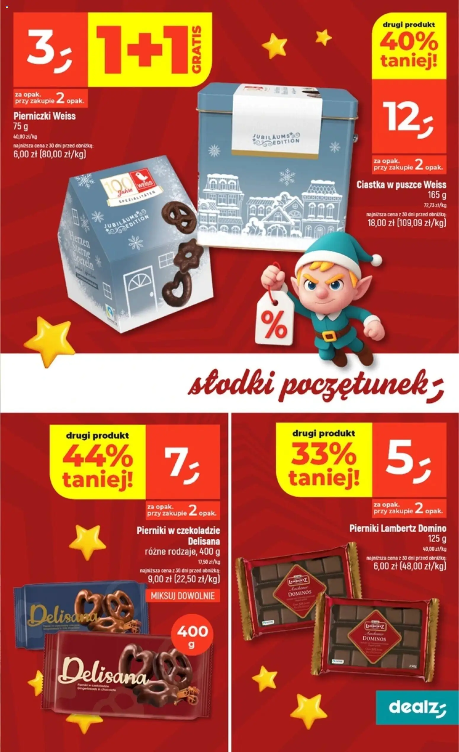 Dealz Gazetka od 18.12.2025 | Strona: 27 | Produkty: Pierniki, Pierniki w czekoladzie, Ciastka