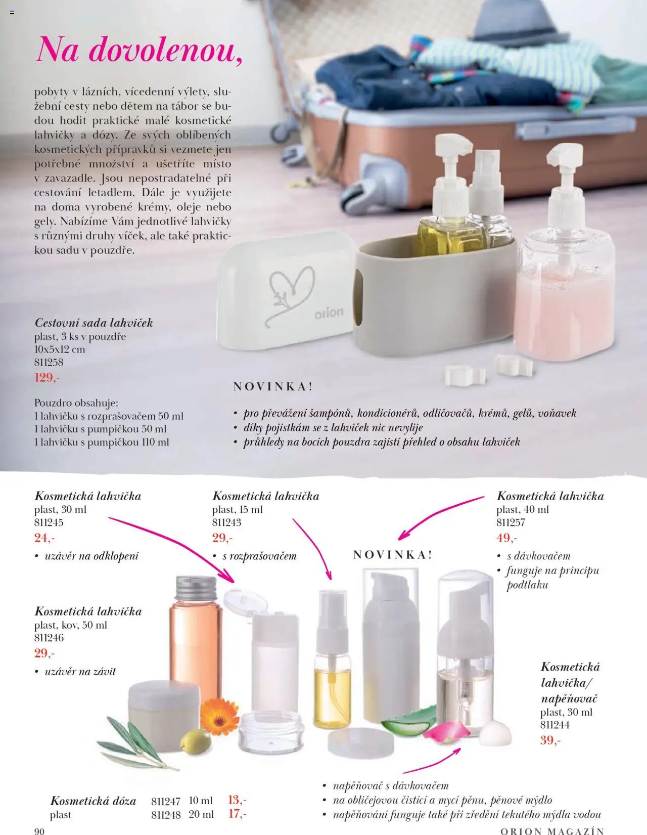 Orion katalog - Magazín Jaro/Léto 2025 od 21.03.2025 | Strana: 90 | Produkty: Mýdlo, Oleje, Dóza, Pouzdro