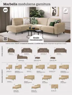 Prima - Interijeri - Pregled kataloga iz trgovine Prima, vrijedi od 01.01.2025 | Stranica: 66 | Proizvodi: Trosjed, Fotelja, Tabure, Dvosjed