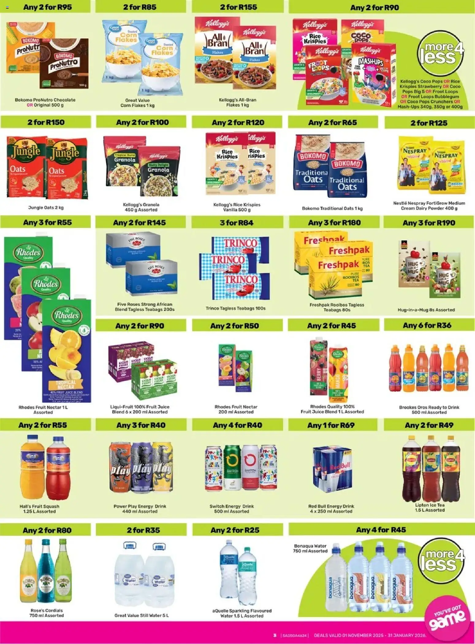 Game - More 4 Less valid from 01.11.2025 | Page: 3 | Products: Vízmelegítő, Flakes, Mango, Powder