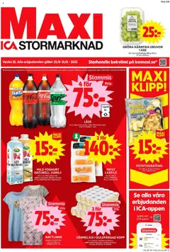 ICA Maxi - Burlöv - Förhandsvisning av reklamblad från butik ICA Maxi aktuell från 25.08.2025
