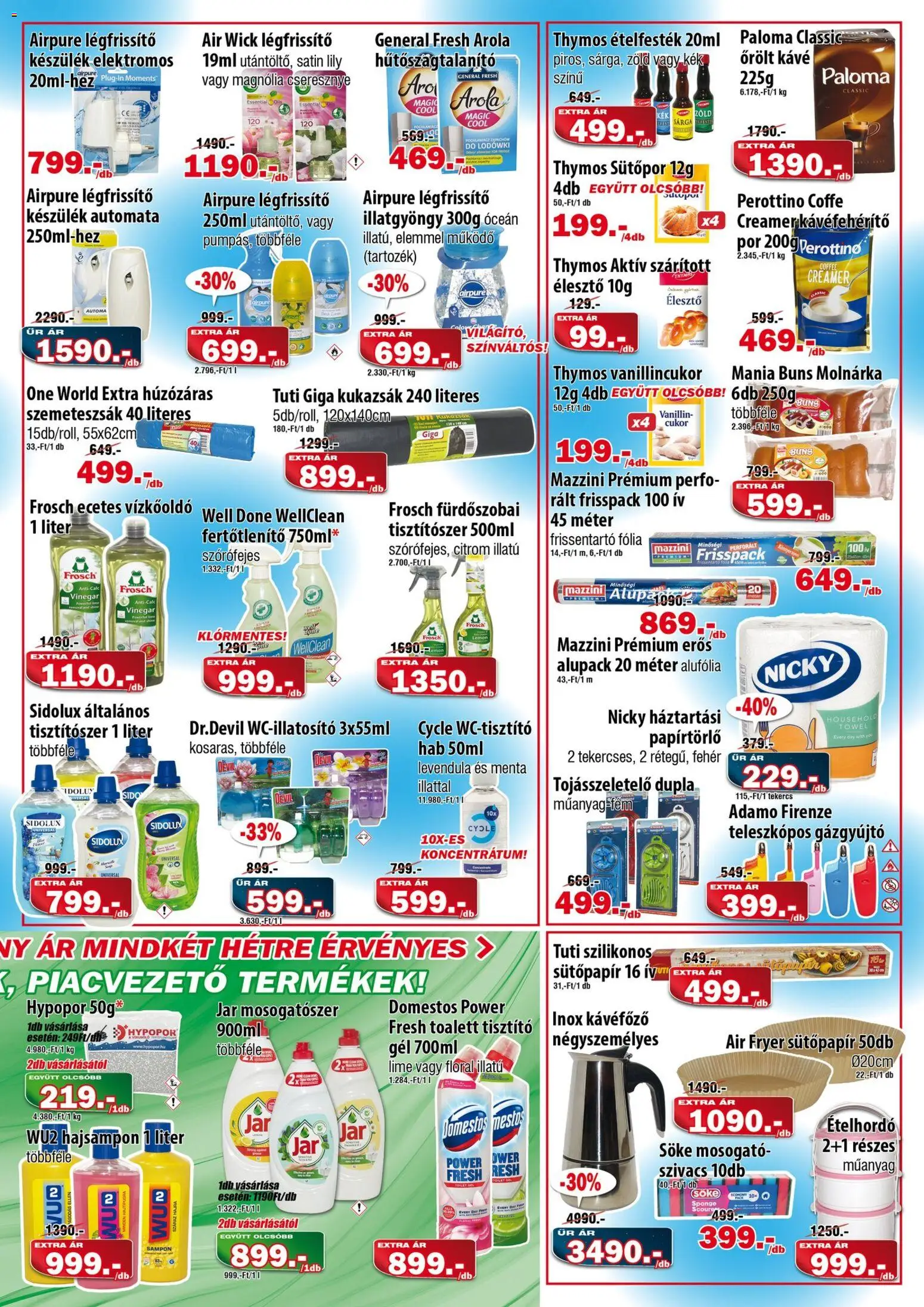 Vianni akciós ujság - amely érvényes a következő dátumtól: 01.04.2026 | Oldal: 3 | Termékek: Szemeteszsák, Élesztő, Kávéfehérítő, Levendula