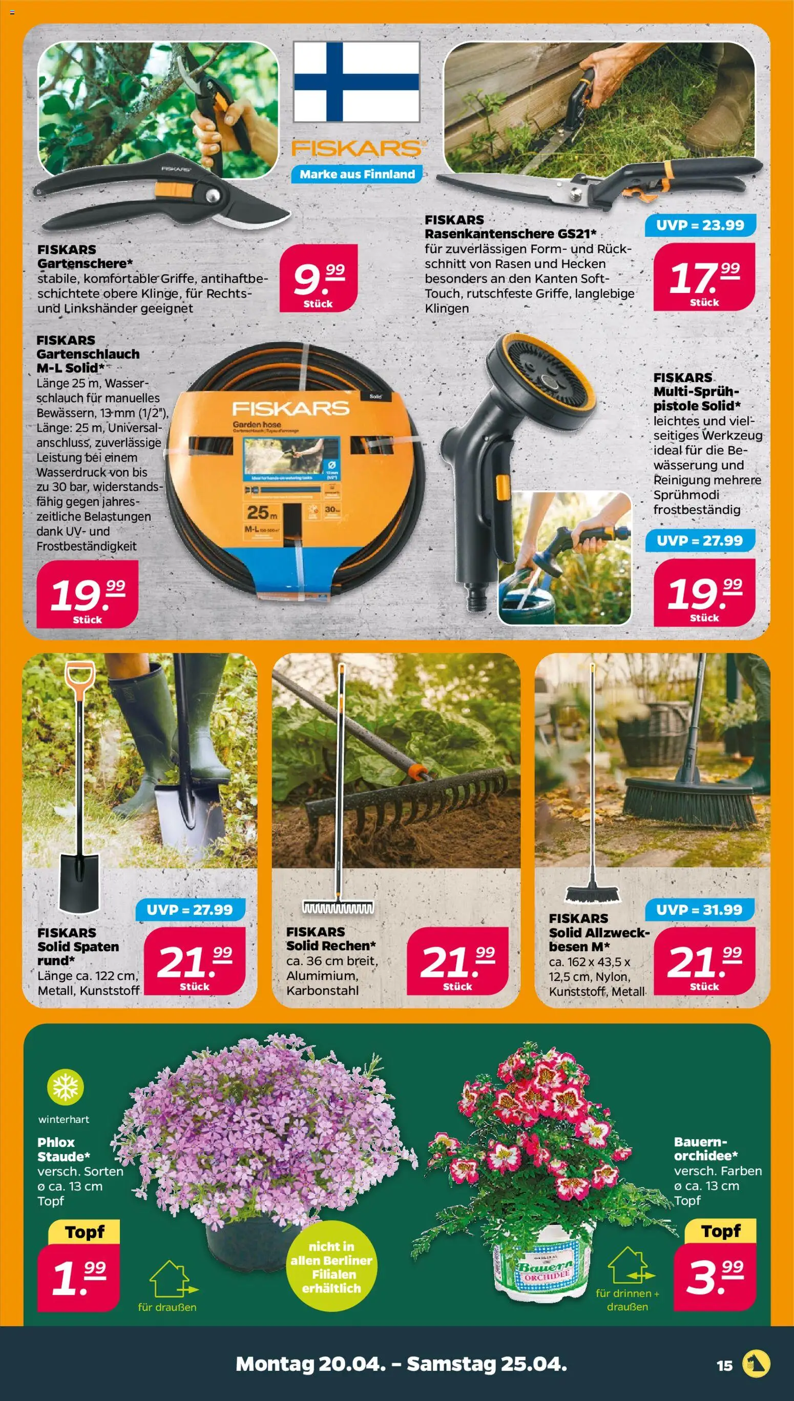 Netto Prospekt 	 – gültig ab 20.04.2026 | Seite: 19 | Produkte: Berliner, Orchidee, Wasser, Hose