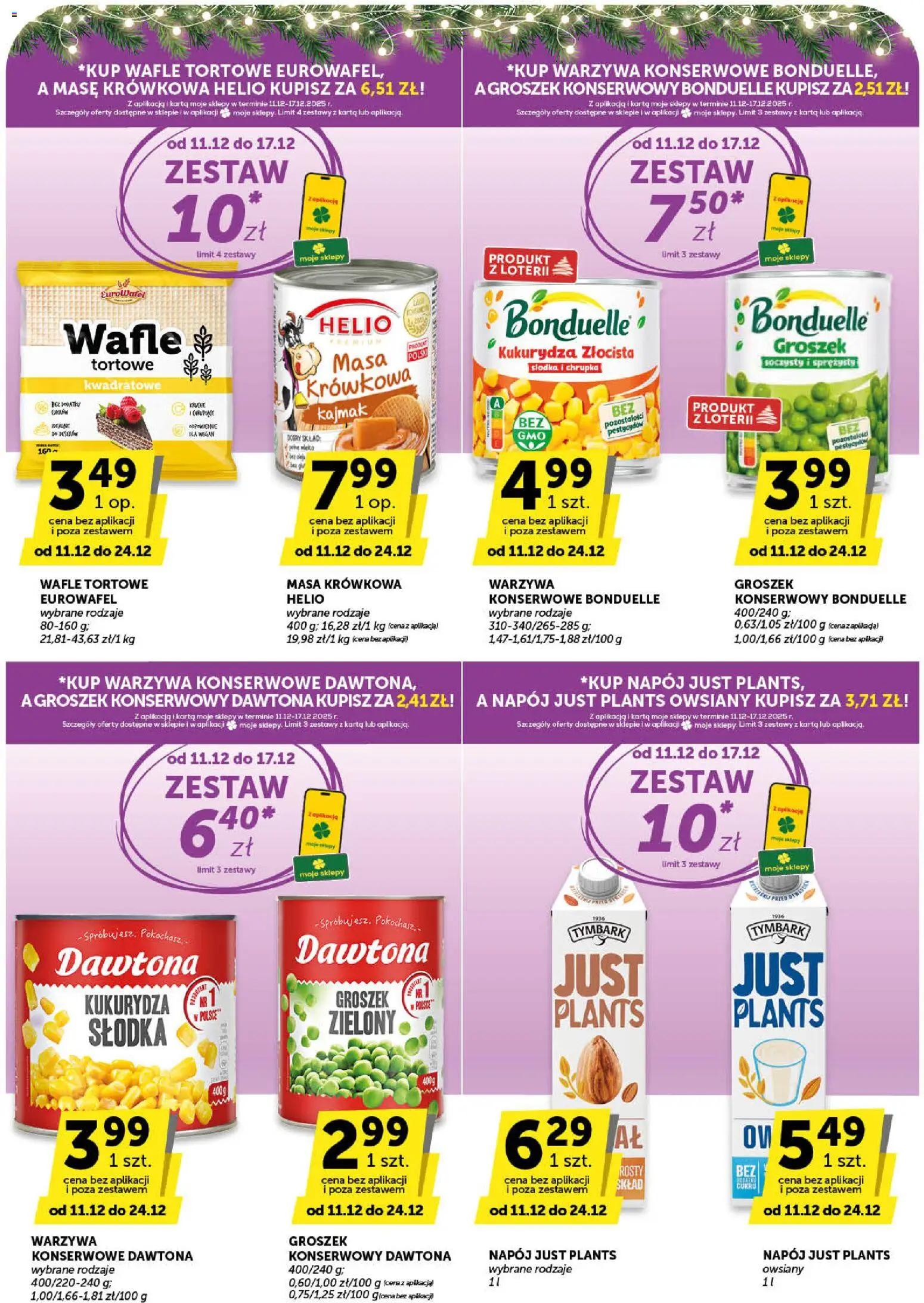 ABC Gazetka - Market od 11.12.2025 | Strona: 21 | Produkty: Karta, Groszek, Wafle, Kukurydza