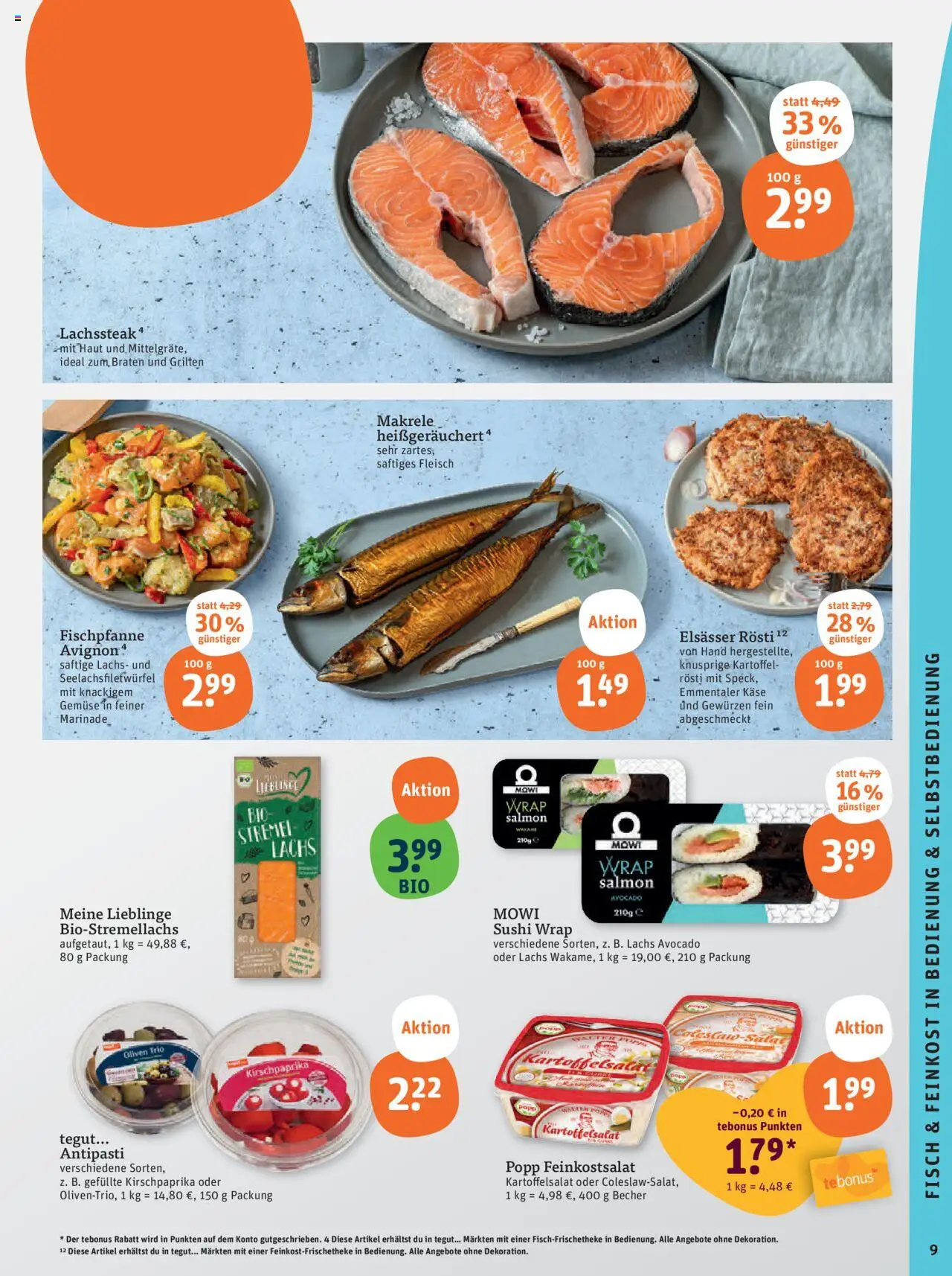 Tegut Prospekt – gültig ab 06.10.2025 | Seite: 11 | Produkte: Käse, Avocado, Lachs, Gemüse