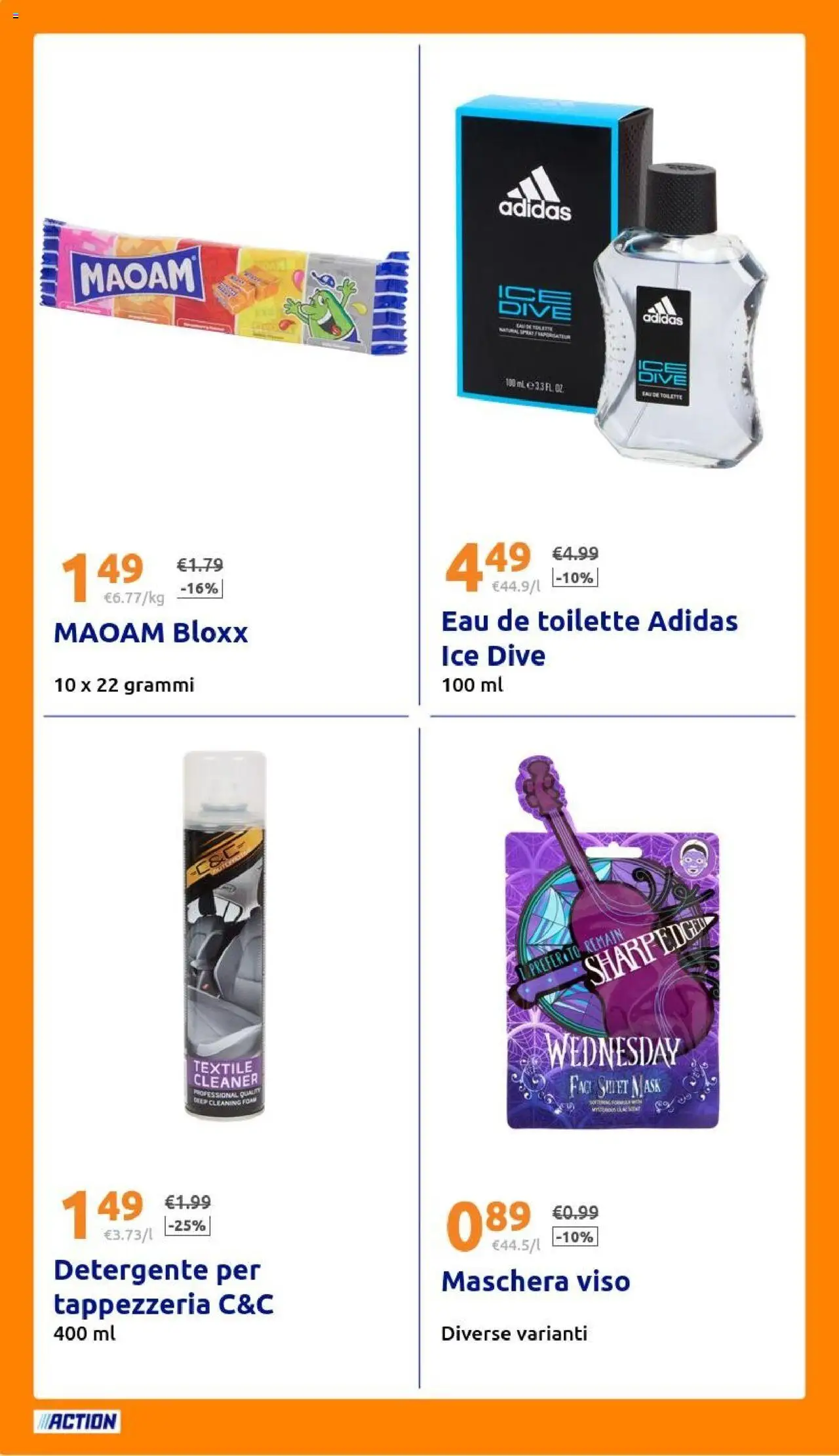 Volantino Action del 08.10.2025 | Pagina: 20 | Prodotti: Maschera, Detergente, Maschera viso