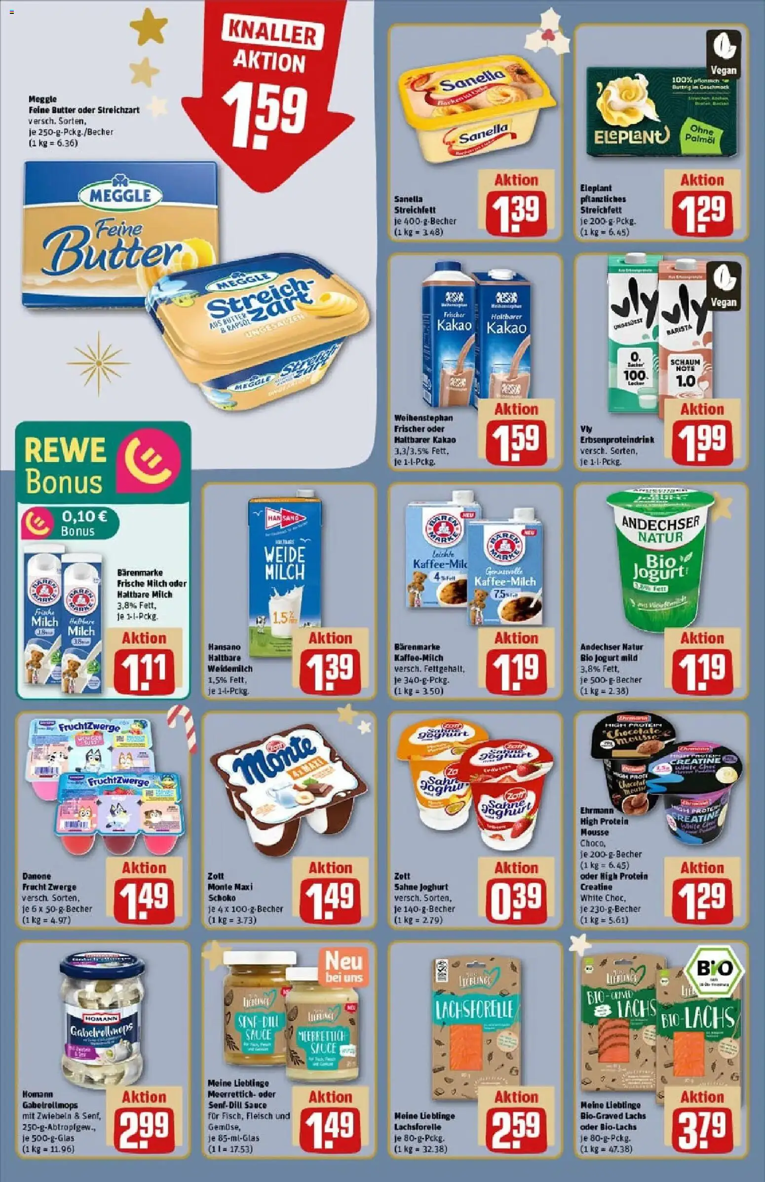 Rewe prospekt Salzhemmendorf / Flecken	 – gültig ab 07.12.2025 | Seite: 14 | Produkte: Milch, Butter, Lachs, Dill