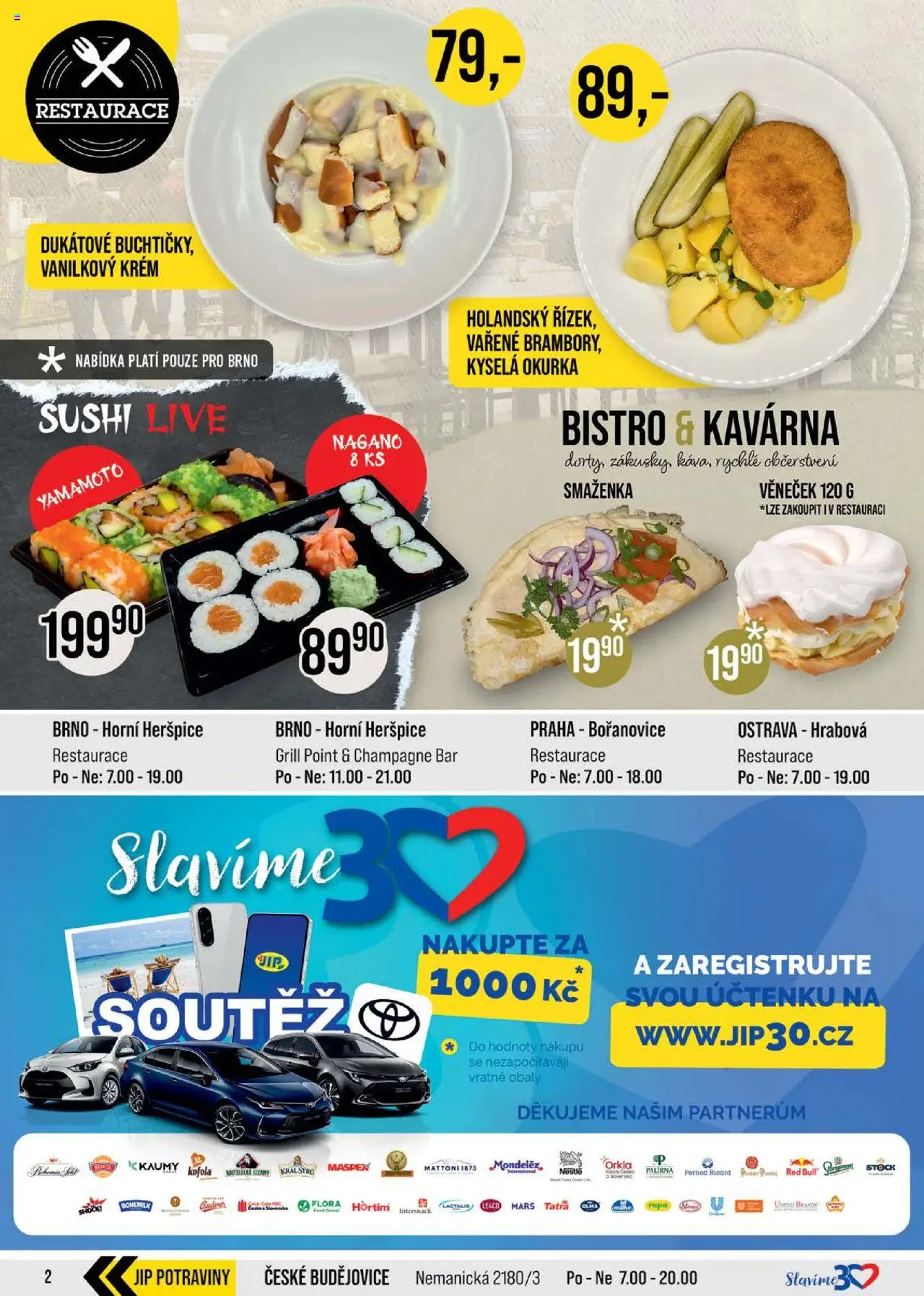 Jip leták - Cash & Carry od 15.10.2025 | Strana: 2 | Produkty: Krém, Potraviny, Flora, Okurka