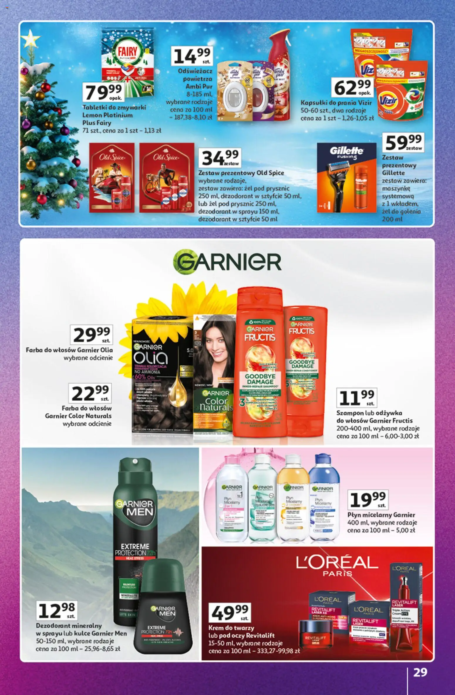 Auchan Gazetka - Znane Marki duży wybór Hipermarket od 04.12.2025 | Strona: 29 | Produkty: Odświeżacz, Odświeżacz powietrza, Kapsułki do prania, Krem
