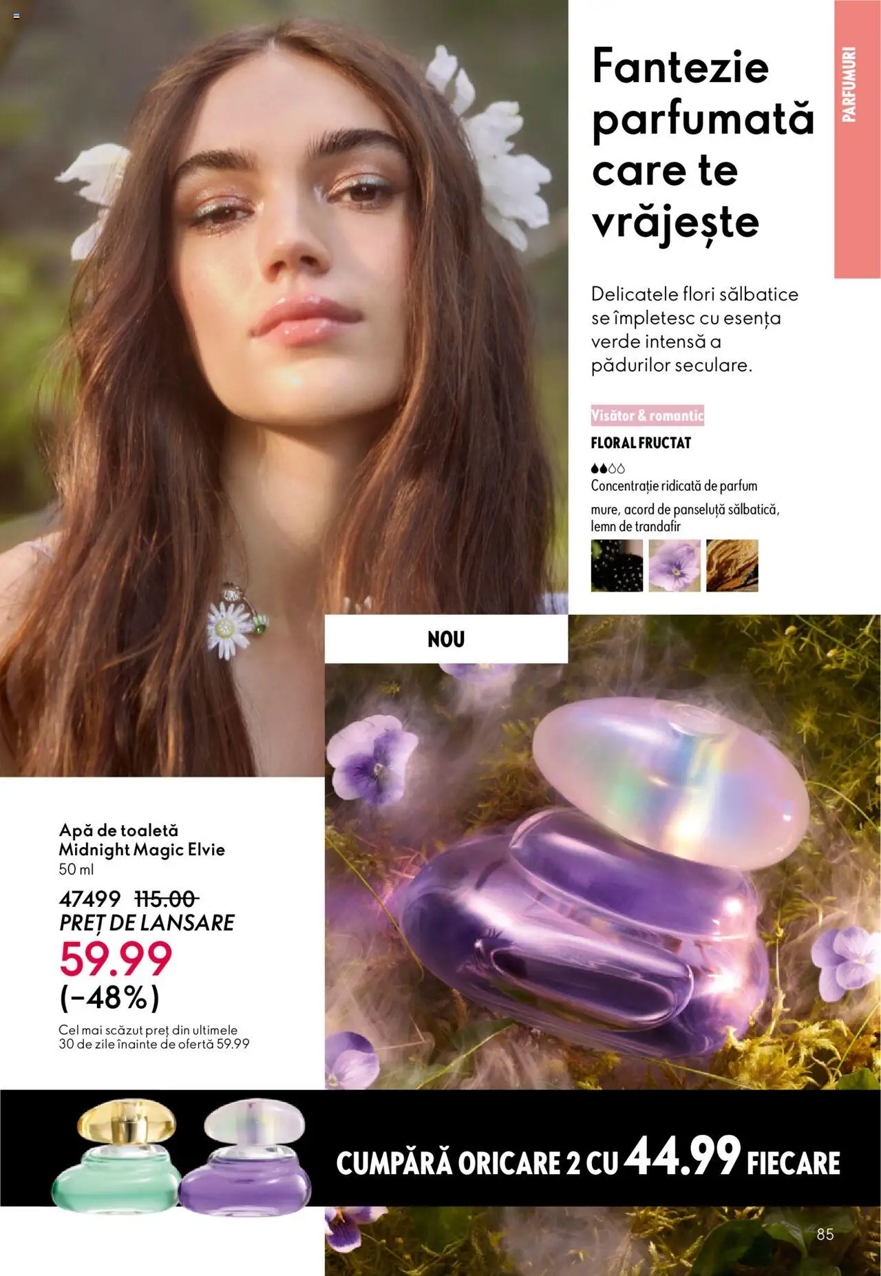 Oriflame catalog 13 2025 – valabil de la 10.09.2025 | Pagină: 85 | Produse: Trandafir, Toaletă, Apă de toaletă, Apă