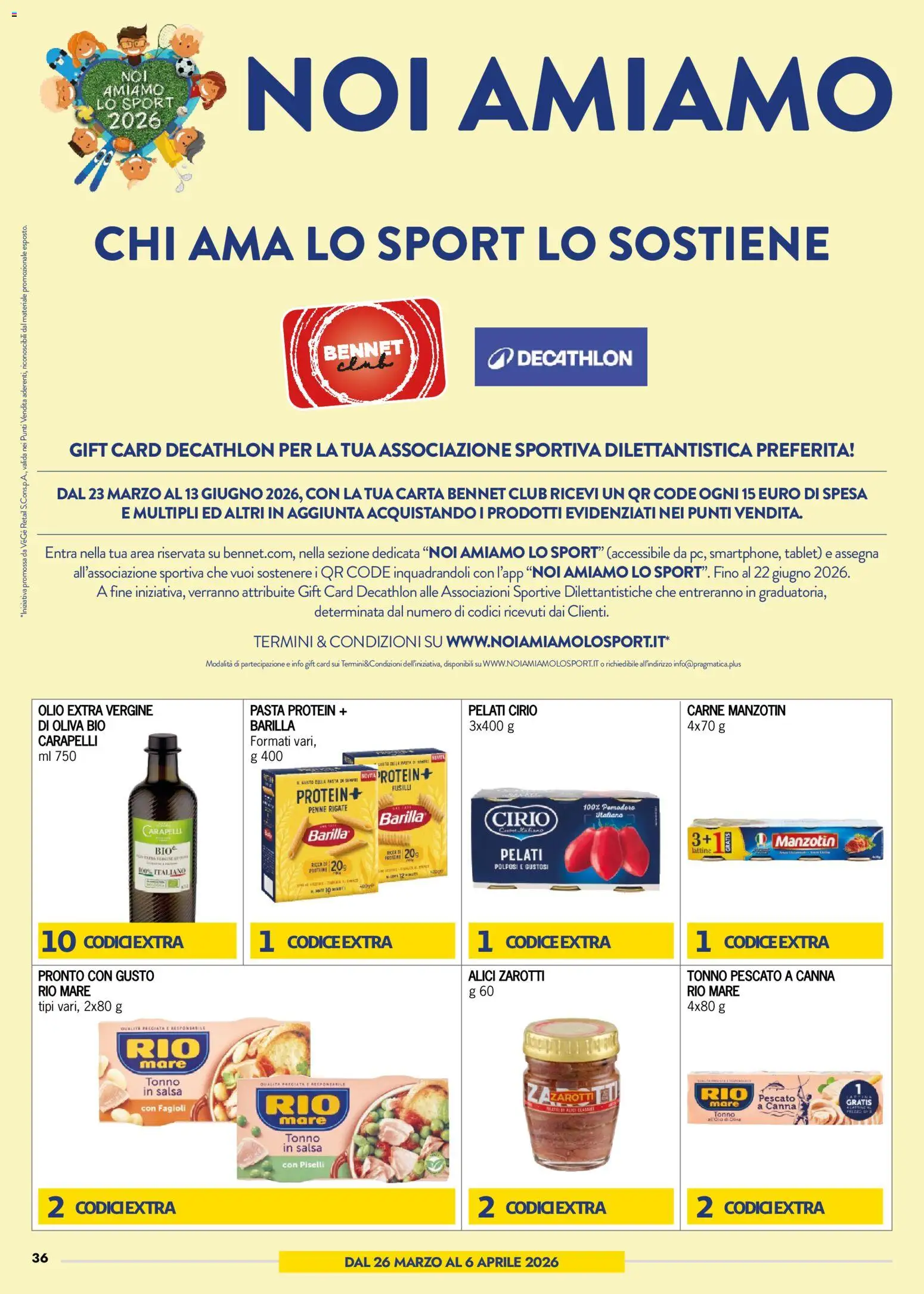 Volantino bennet del 23.03.2026 | Pagina: 36 | Prodotti: Salsa, Pomodoro, Tonno, Penne