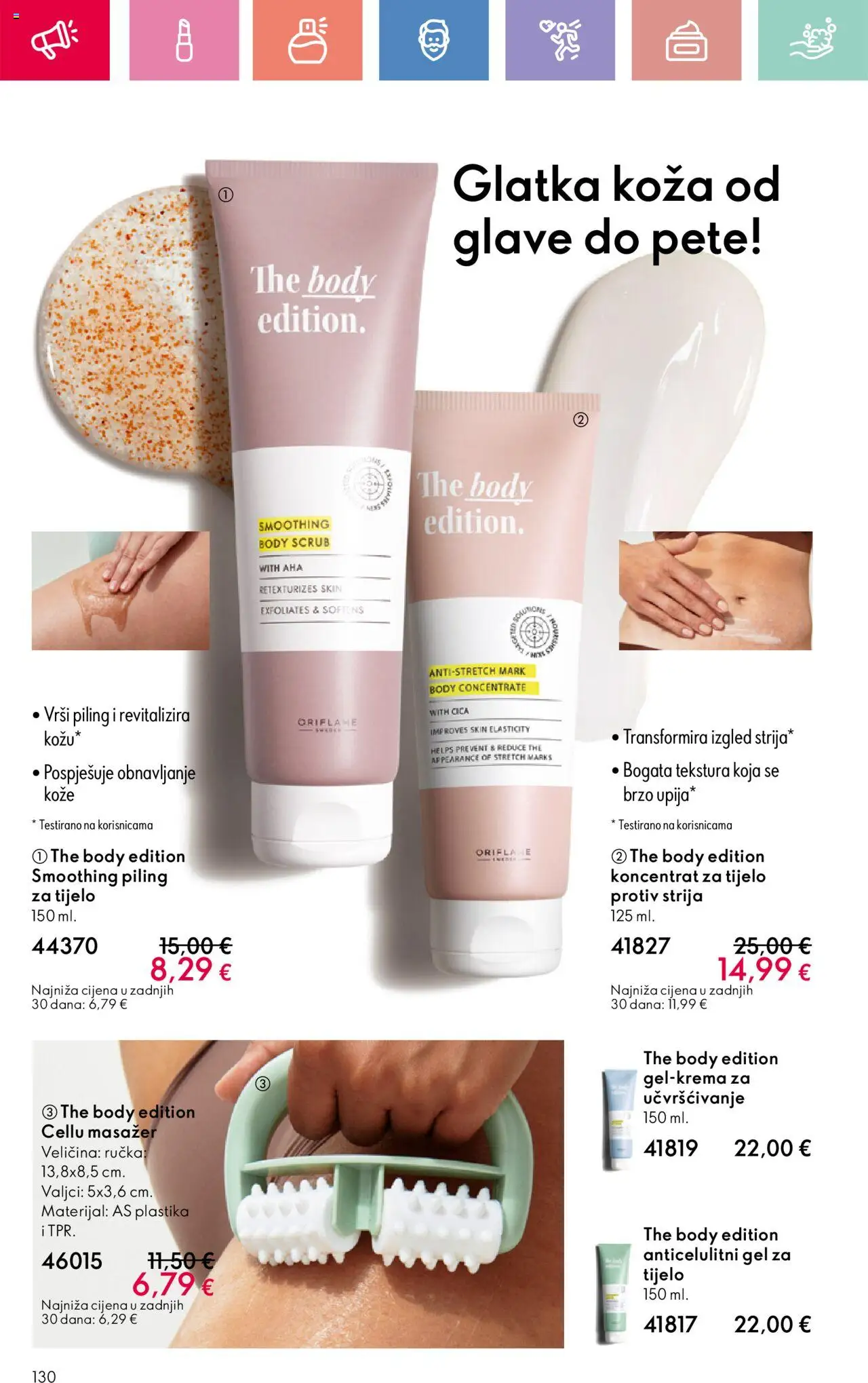 Oriflame katalog | vrijedi od 03.08.2025 | Stranica: 130 | Proizvodi: Piling, Sol
