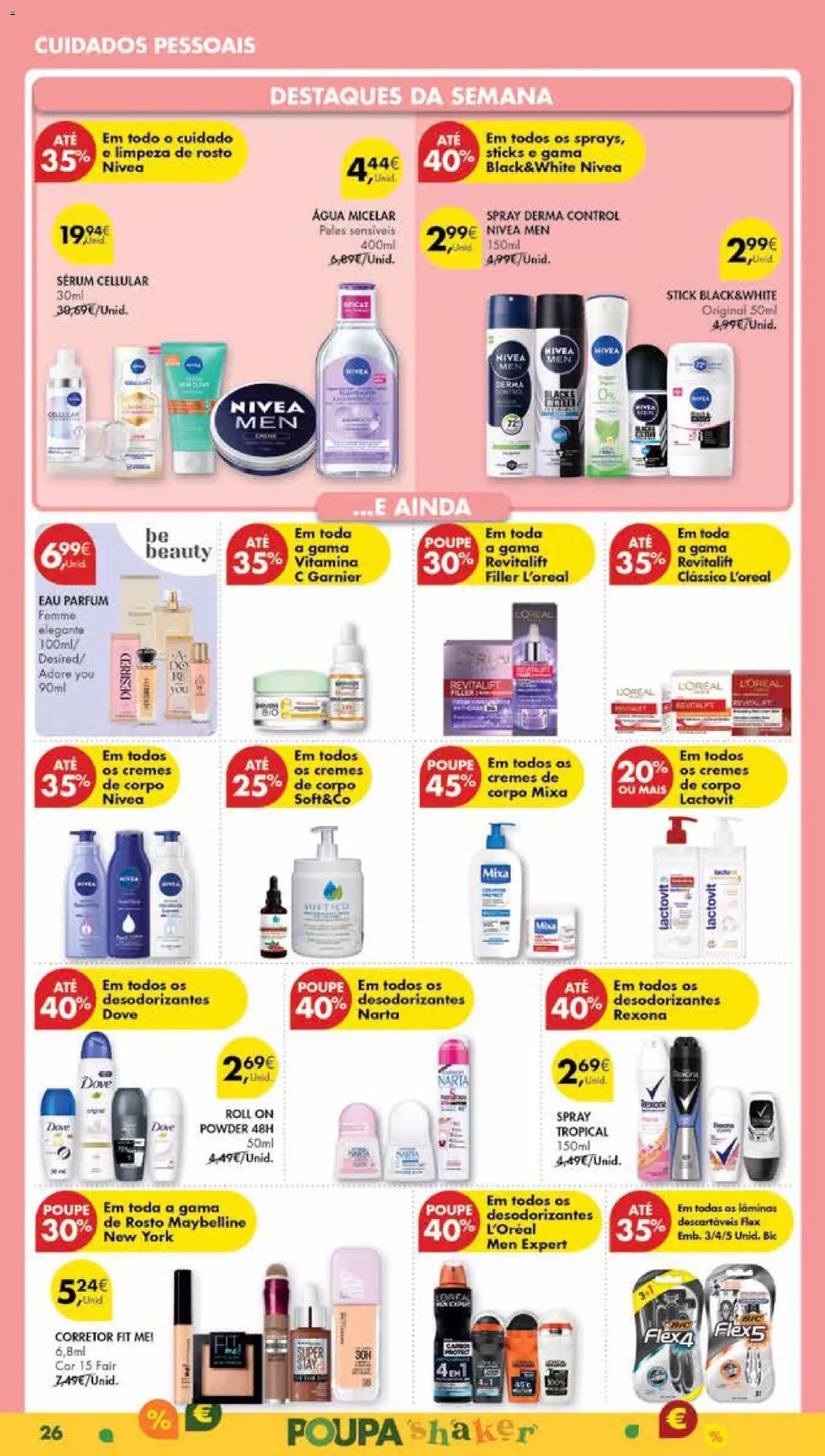 Pingo Doce Poupe Esta Semana Madeira │ válido de 27.01.2026 | Página: 26 | Produtos: Perfume, Água micelar, Corretor, Sérum