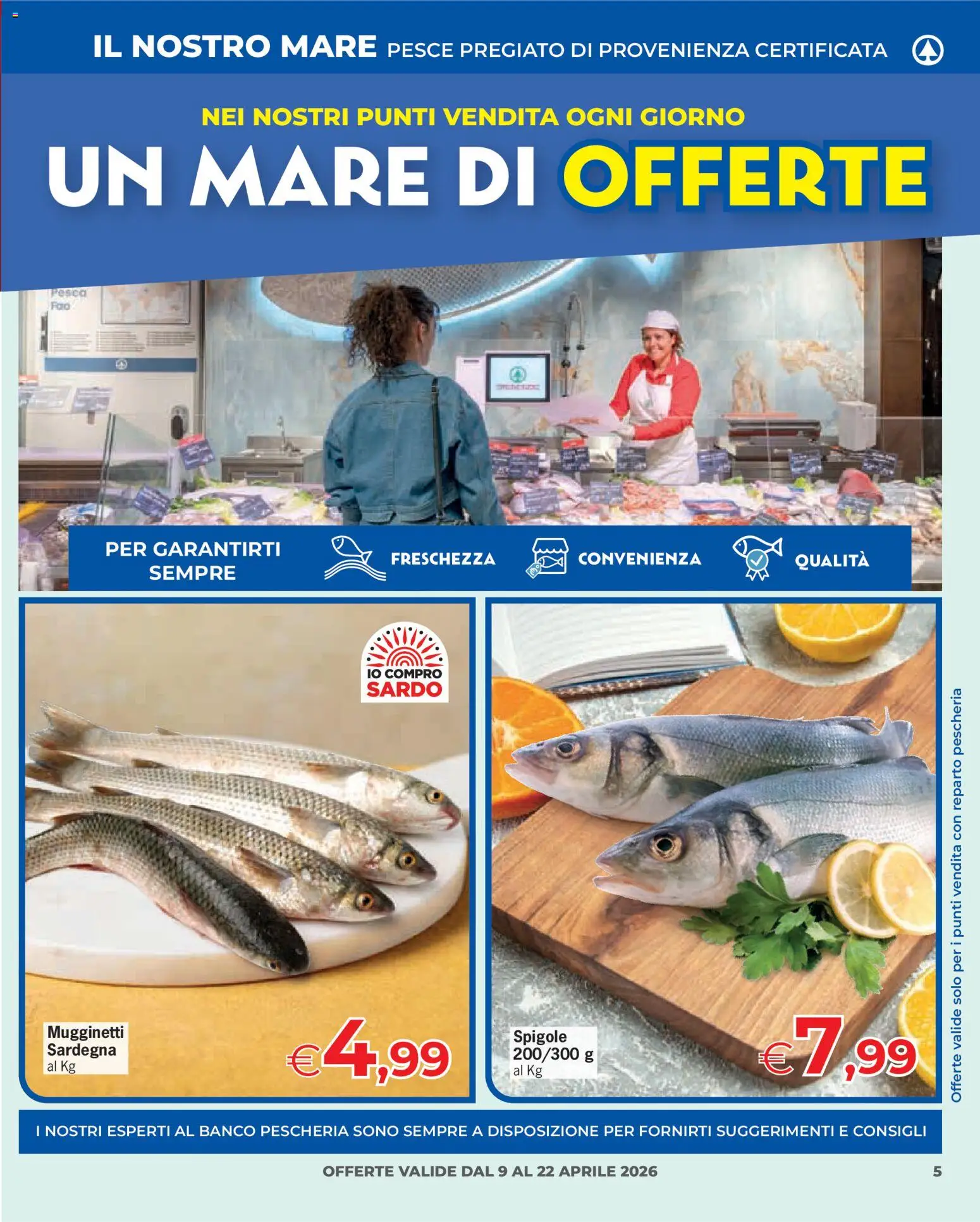 Volantino Eurospar del 09.04.2026 | Pagina: 5 | Prodotti: Pesce