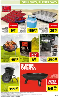 Carrefour Gazetka - Łap super okazje od czwartku od 14.08.2025 | Strona: 9 | Produkty: Lodówka, Grill, Materac, Grill jednorazowy
