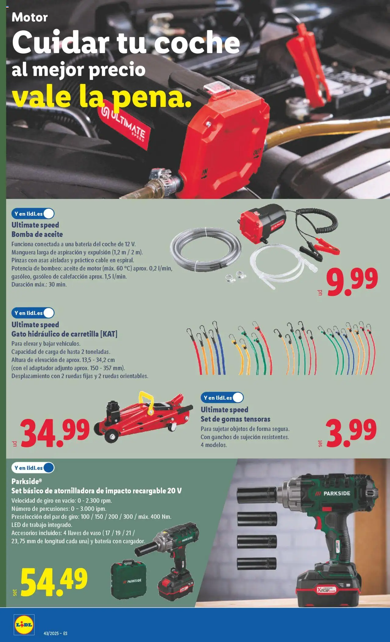 Lidl folleto de bazar │ válido desde el 20.10.2025 | Página: 26 | Productos: Aceite, Manguera, Cable, Adaptador