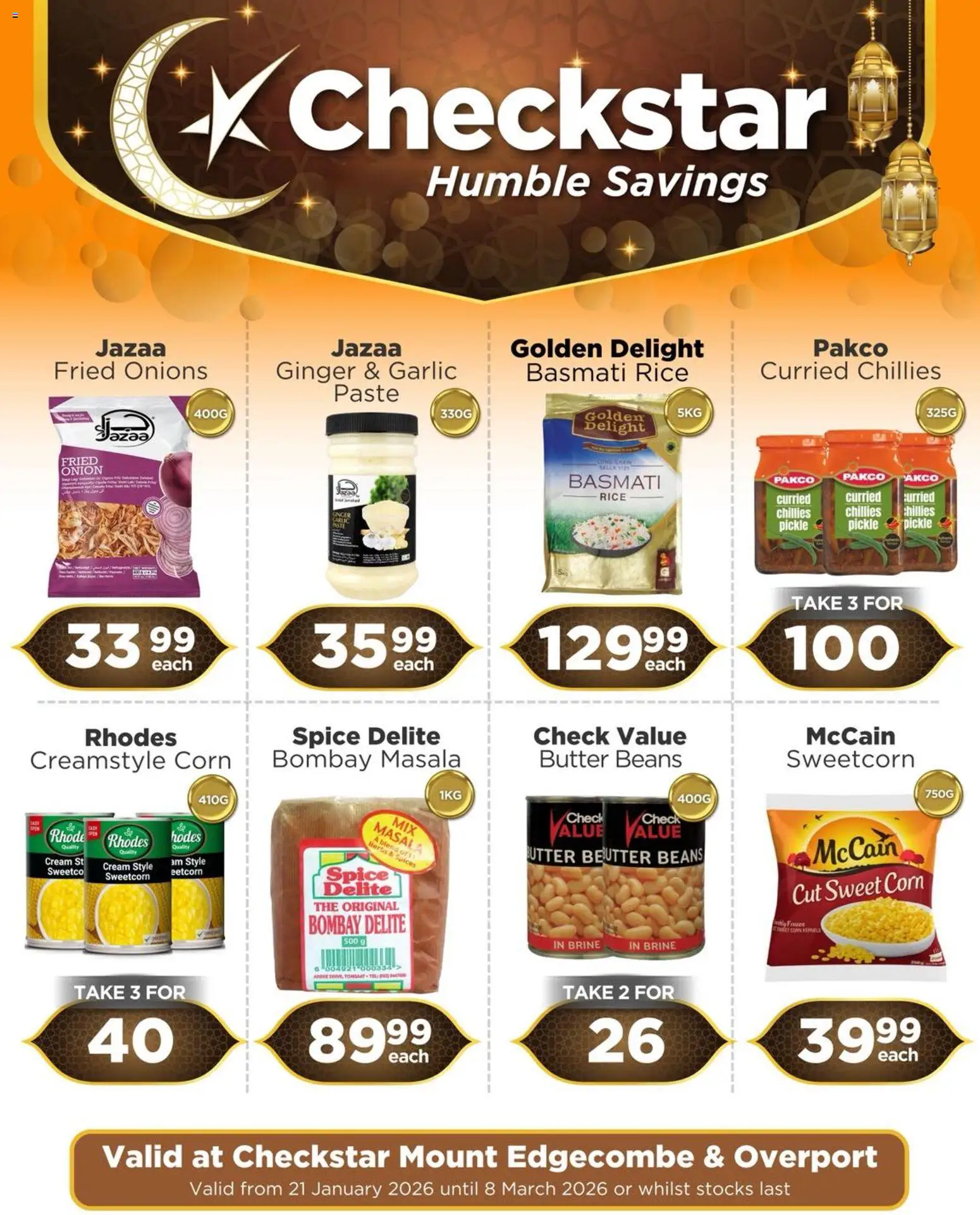 New Check Star catalogue – valid from 21.01.2026 | Page: 5 | Products: Butter, Rice, Cream, Spices