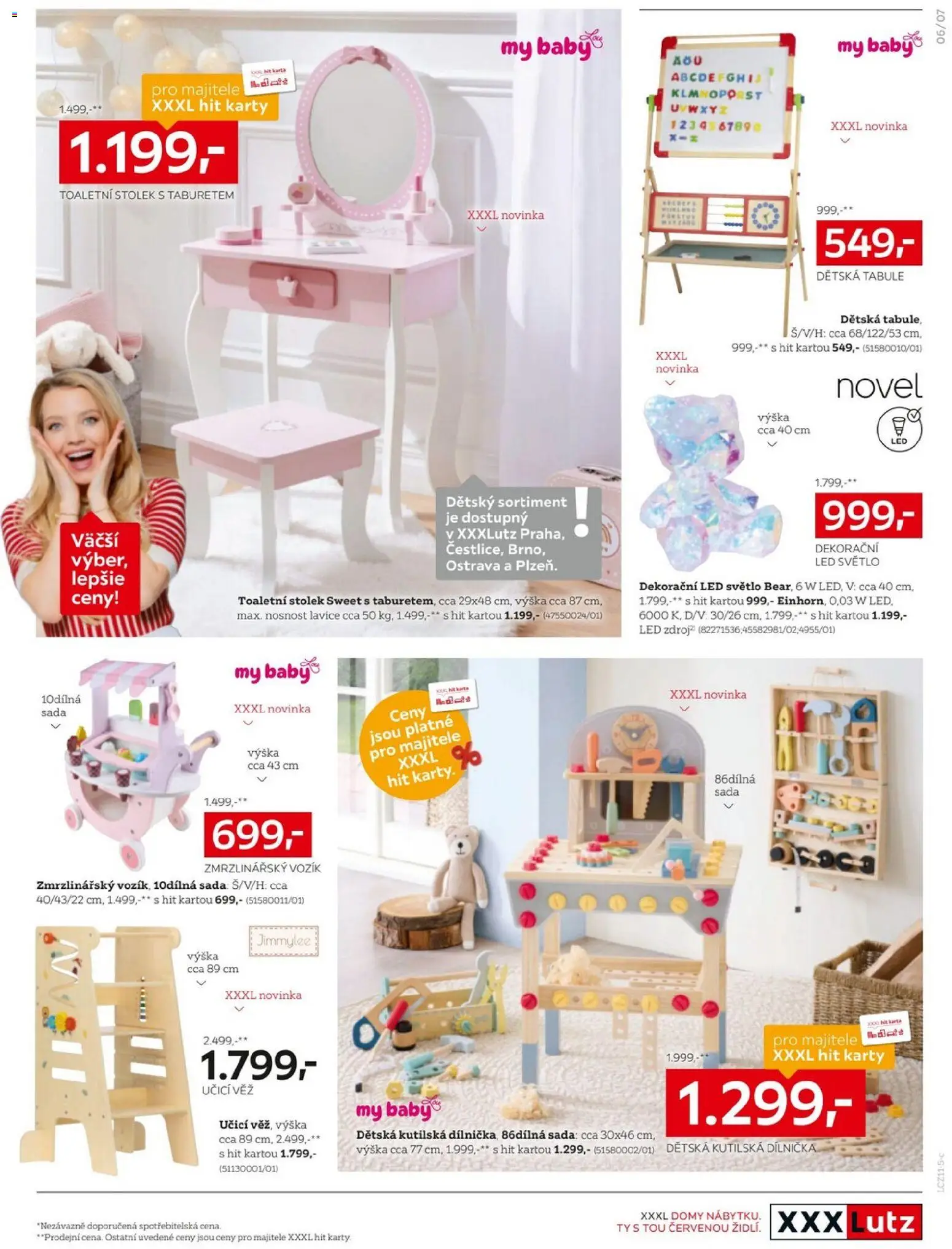 XXXLutz Black Friday od 24.11.2025 | Strana: 19 | Produkty: Dětská tabule, Toaletní stolek, Tabule, Karty