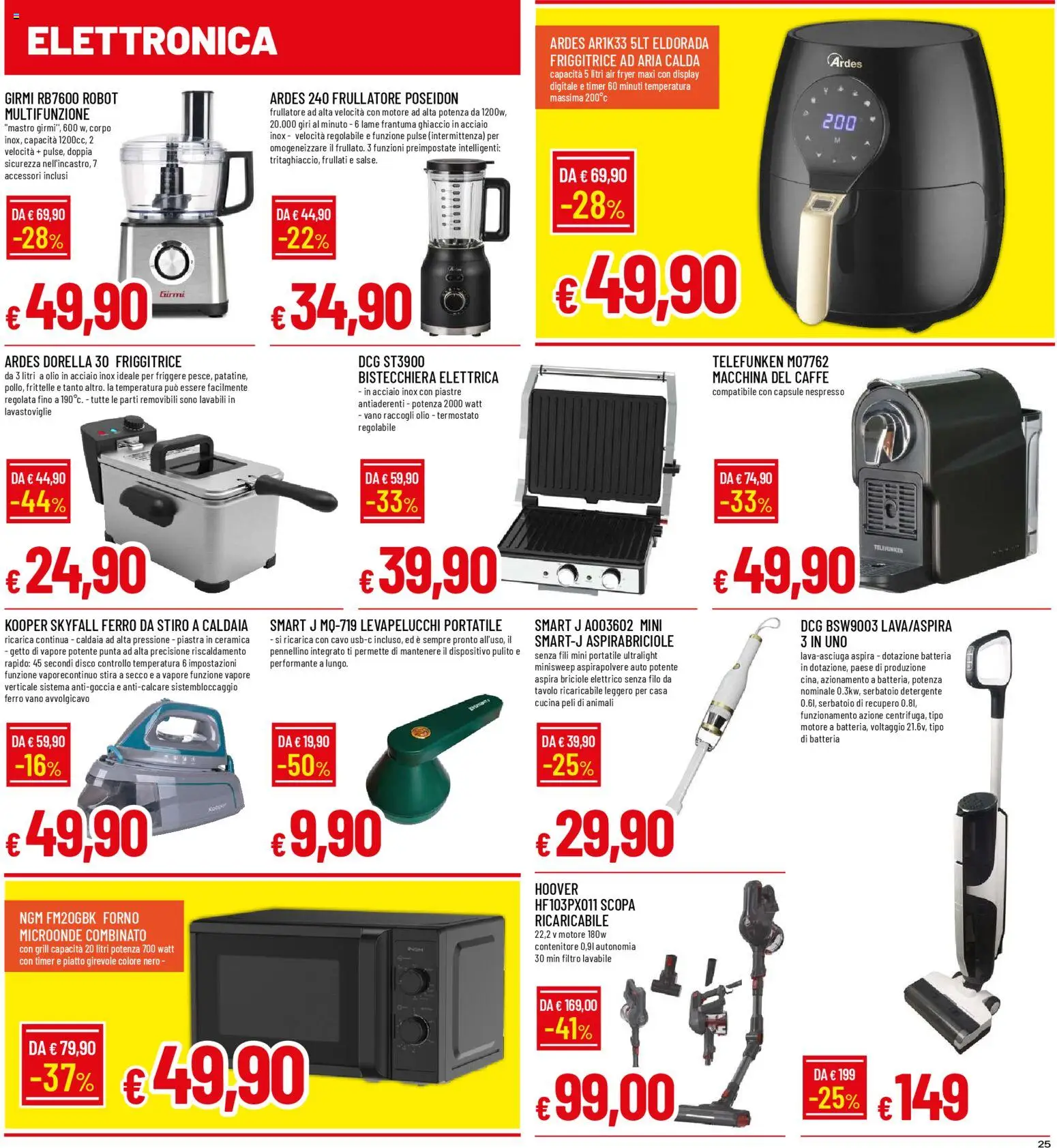 Volantino Galassia del 03.11.2025 | Pagina: 25 | Prodotti: Caldaia, Levapelucchi, Lavastoviglie, Cavo