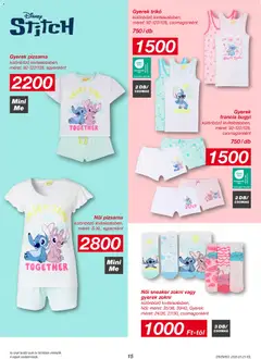 Kik akciós újság - amely érvényes a következő dátumtól: 23.03.2026 | Oldal: 15 | Termékek: Trikó, Női pizsama, Zokni, Pizsama