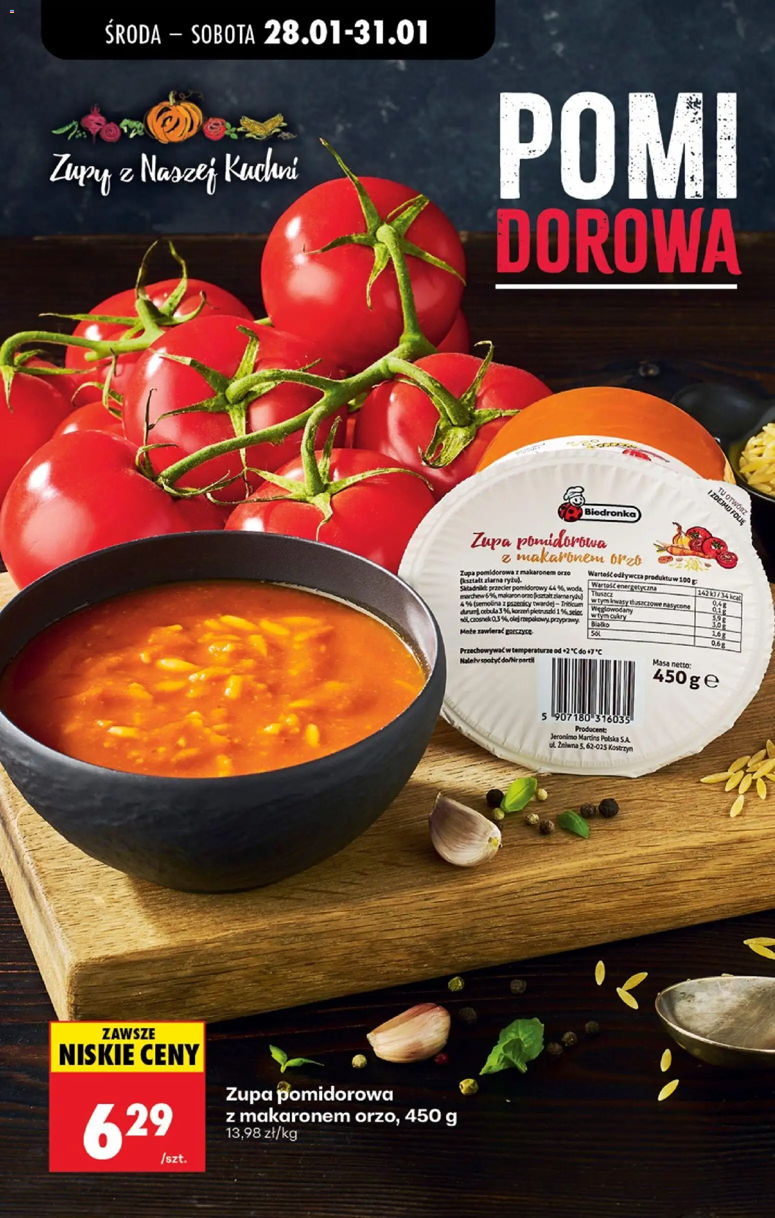 Biedronka gazetka - Oferta w tym tygodniu od 28.01.2026 | Strona: 25 | Produkty: Przecier pomidorowy, Zupa, Olej, Sól