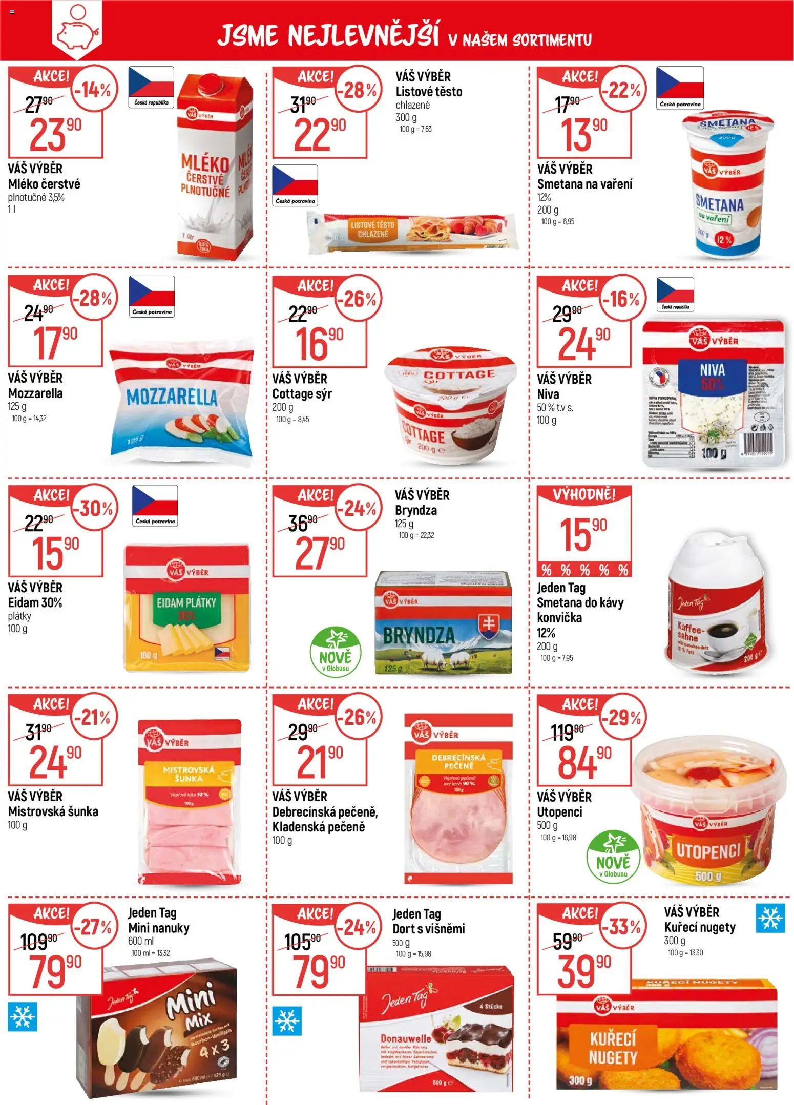 Globus leták - Opava od 12.11.2025 | Strana: 3 | Produkty: Vepřová pečeně, Eidam, Smetana na vaření, Cottage