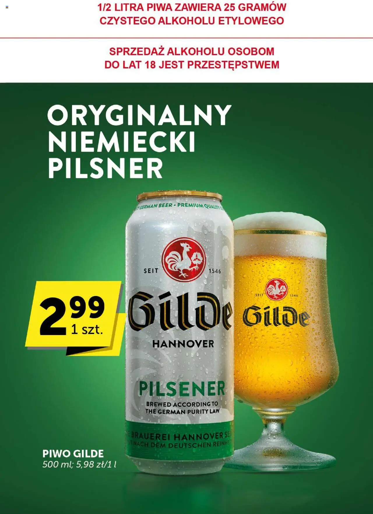 Groszek Gazetka - Minimarket od 07.08.2025 | Strona: 25 | Produkty: Piwo