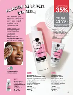 Vista previa Mini Agua Micelar + Tónico - Efecto Calmante Avon SK!N, Mini Agua Micelar + Tónico - Efecto Calmante Avon SK!N válido desde el 01.12.2025 | Página: 143 | Productos: Agua micelar, Sérum, Crema, Toner
