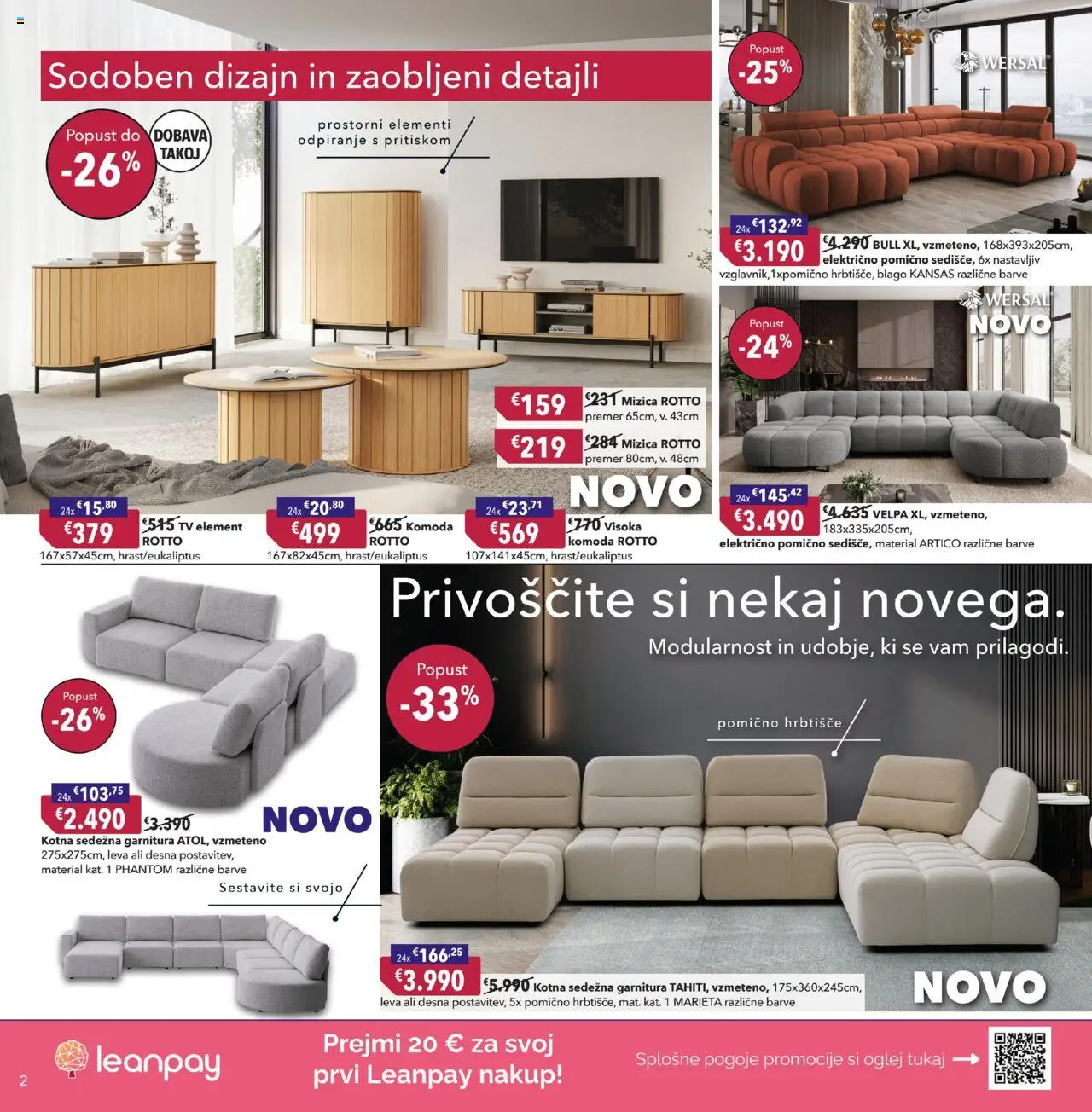 Novi Harvey Norman katalog ponudbe – veljaven od 16.10.2025 | Stran: 2 | Izdelki: Tv, Mizica, Komoda, Sedezna garnitura