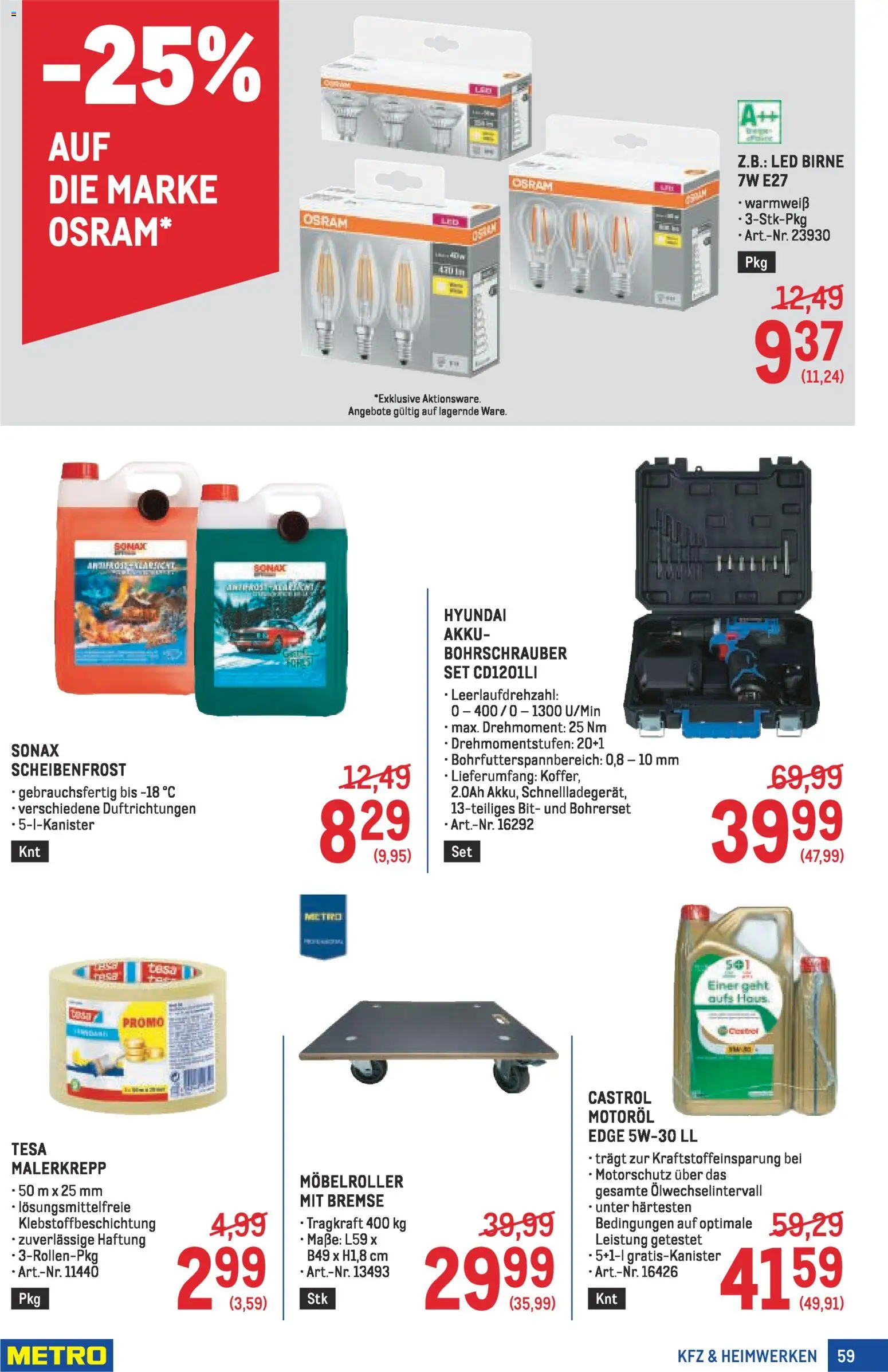 Metro Profi gültig ab 05.02.2026 | Seite: 59 | Produkte: Birne