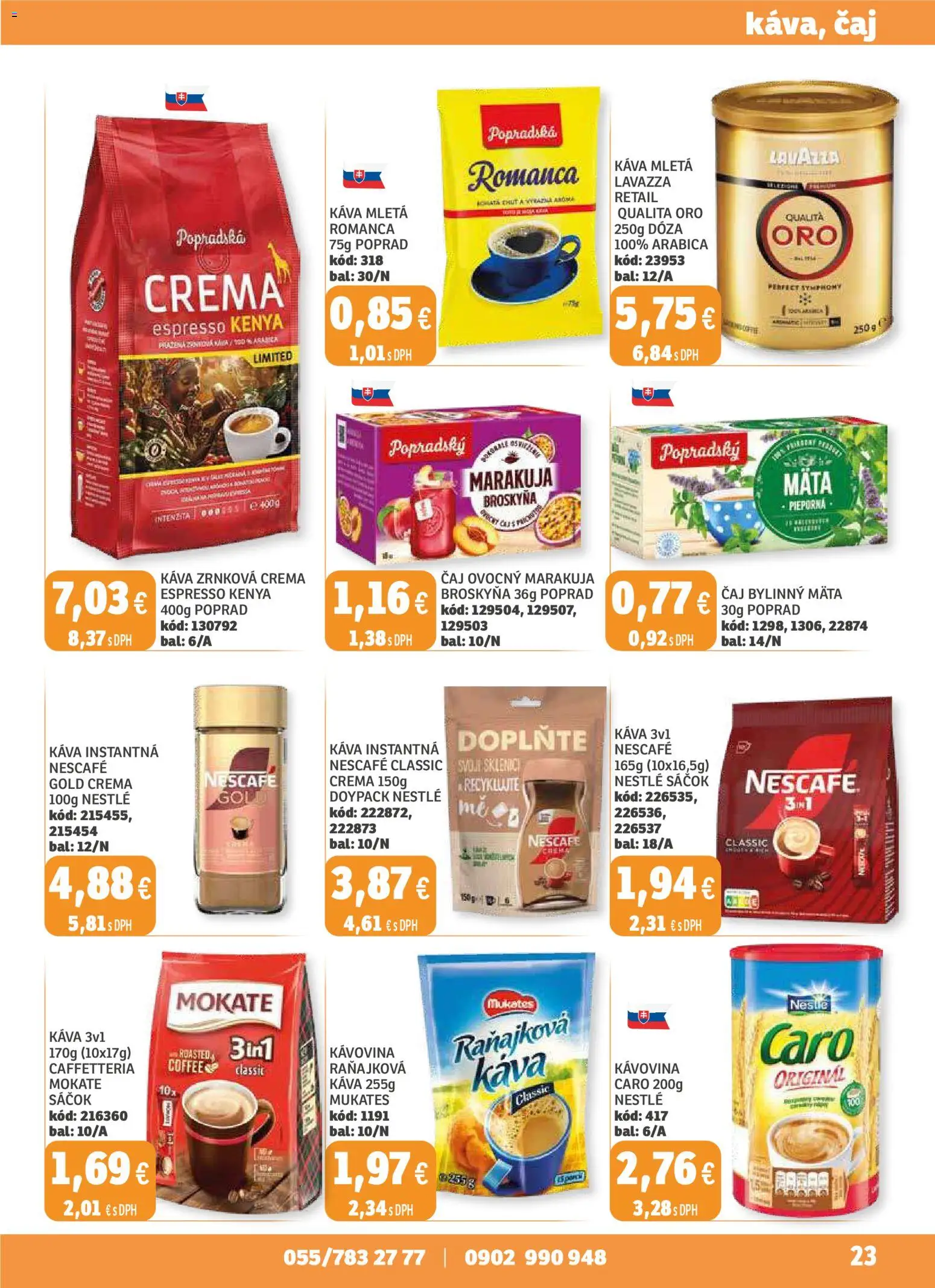 Nové Labaš akcie – leták je platný od 14.11.2025 | Strana: 23 | Produkty: Káva, Čaj, Lavazza, Nescafé Classic