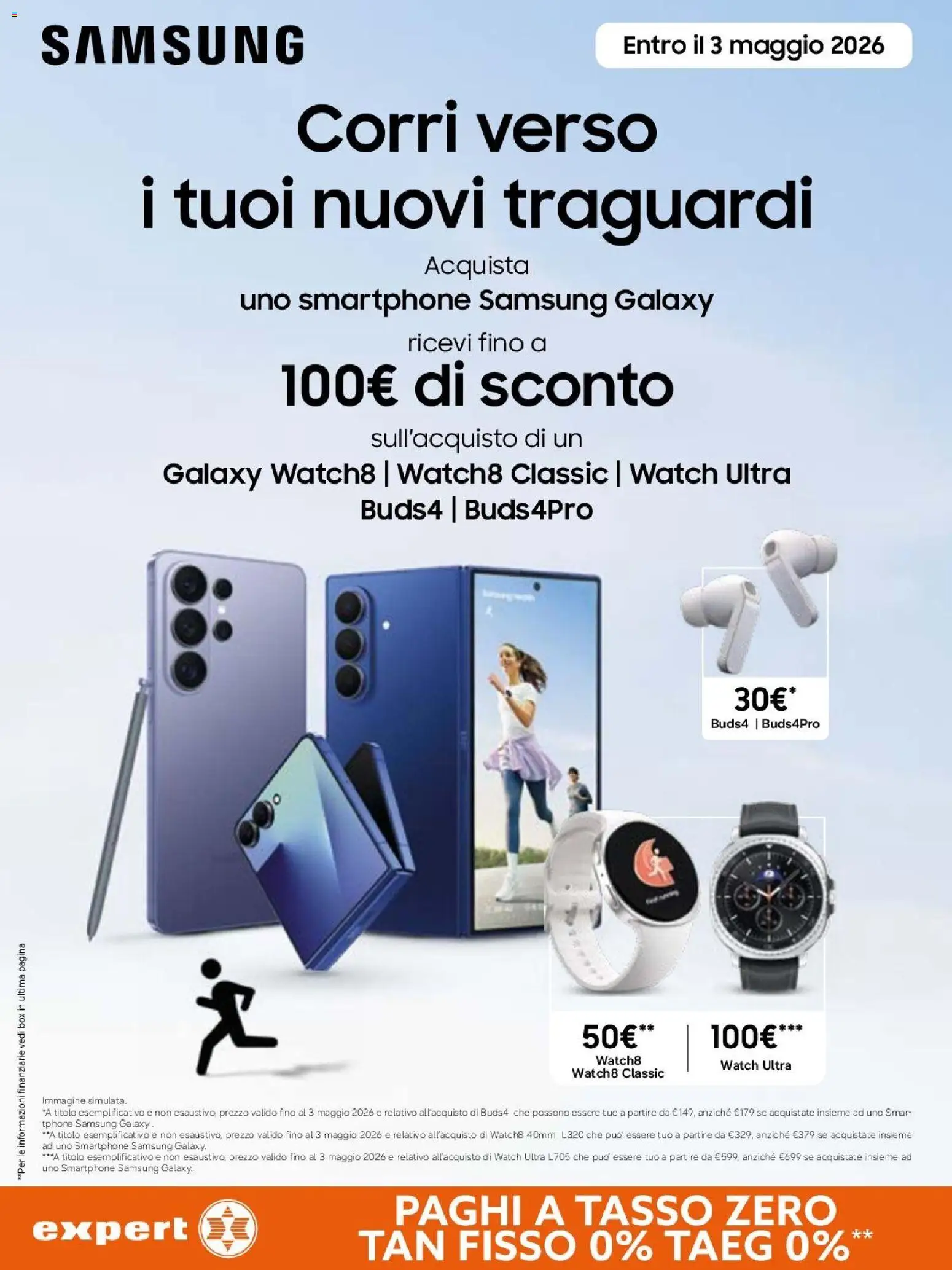 Volantino Expert del 23.04.2026 | Pagina: 30 | Prodotti: Smartphone samsung, Samsung Galaxy, Smartphone, Samsung