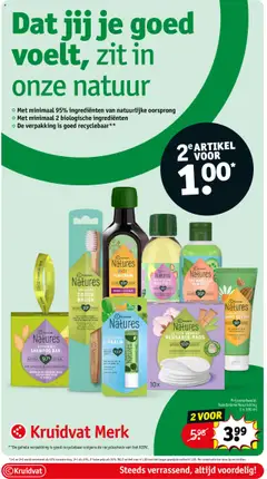 Natures Cotton-Bamboo Reusable Pads, Washable make-up remover pads. - Voorbeeld van een folder van Kruidvat, geldig van 14.10.2025 | Pagina: 37