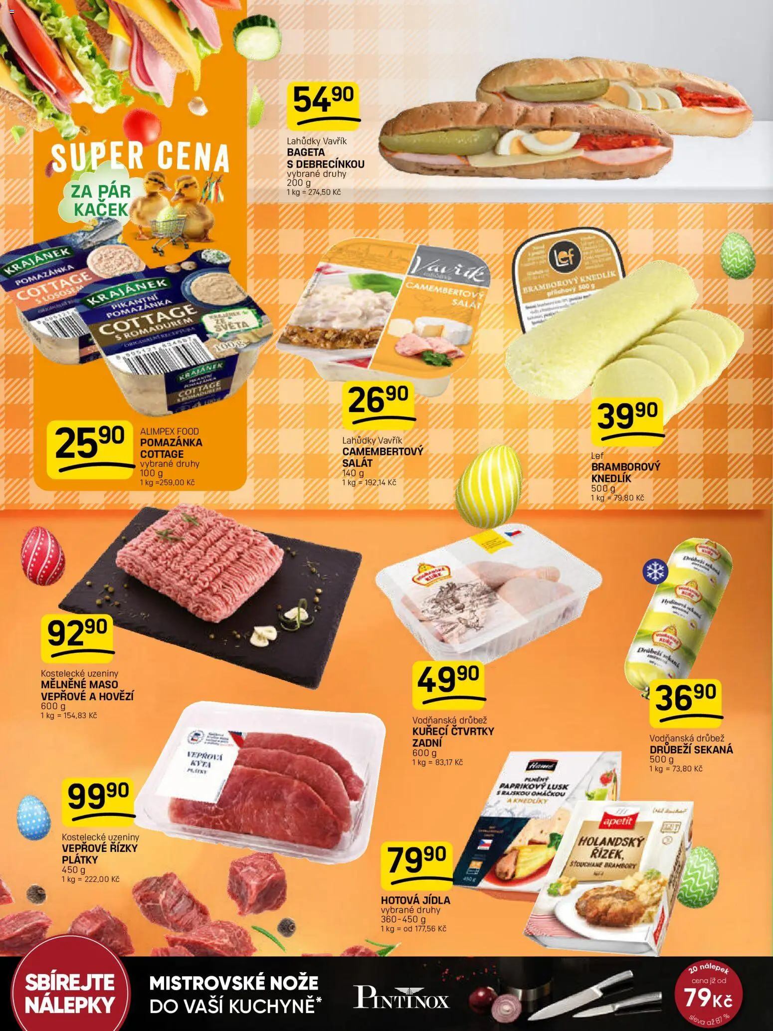 Flop leták od 18.03.2026 | Strana: 10 | Produkty: Vepřové řízky, Nálepky, Pomazánka, Bageta