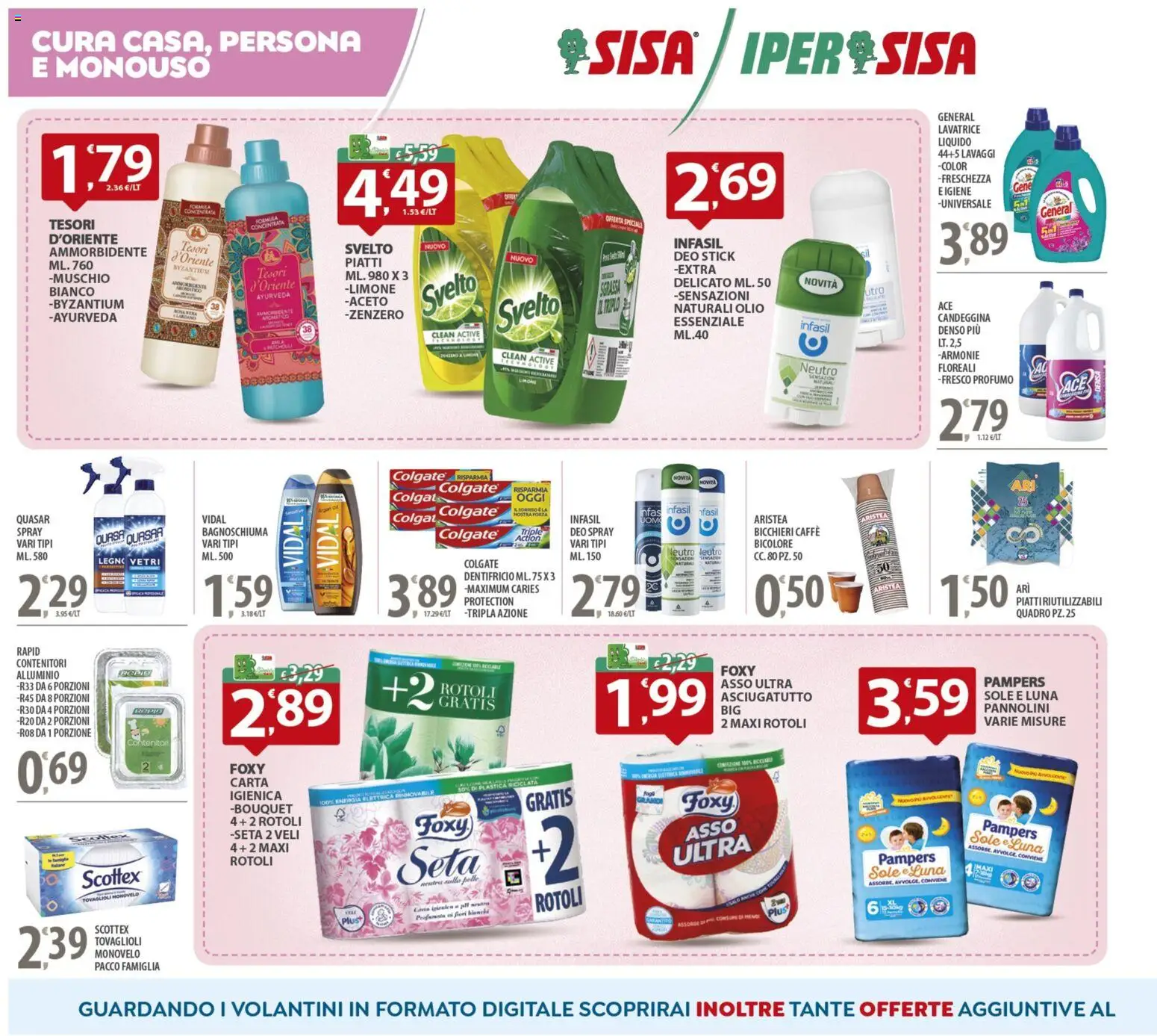 Volantino SISA del 27.12.2025 | Pagina: 10 | Prodotti: Limone, Aceto, Alluminio, Profumo