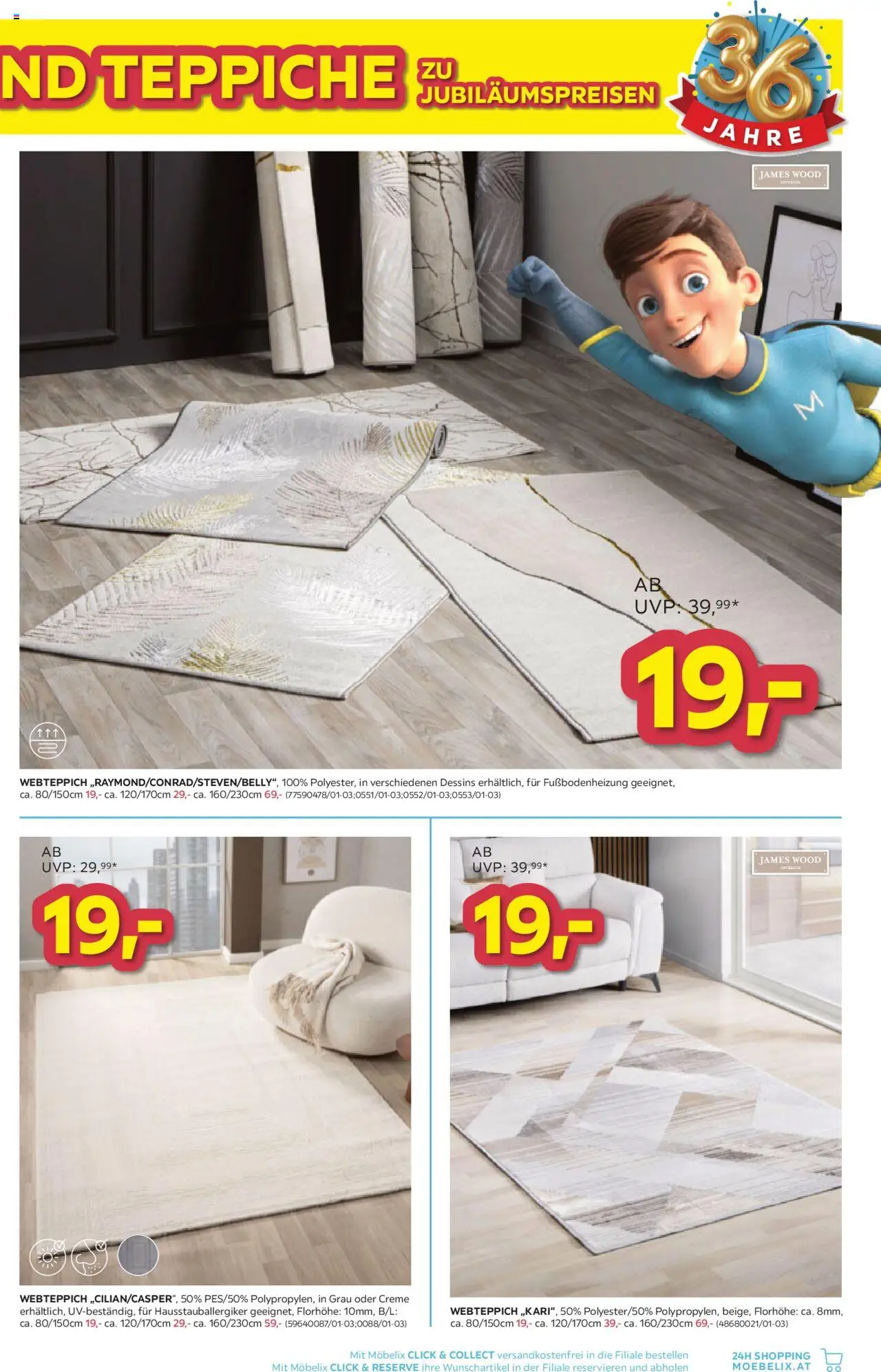 Möbelix Leuchten und Teppiche gültig ab 21.10.2025 | Seite: 5 | Produkte: Creme