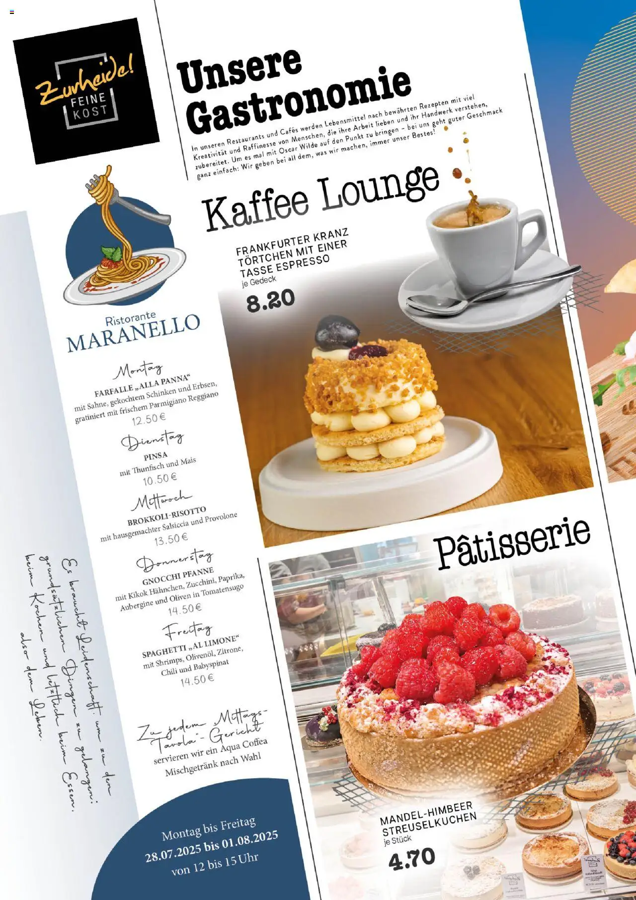 Edeka Zurheide Prospekt 	 - gültig ab dem 28.07.2025 | Seite: 6 | Produkte: Ristorante, Thunfisch, Aubergine, Uhr