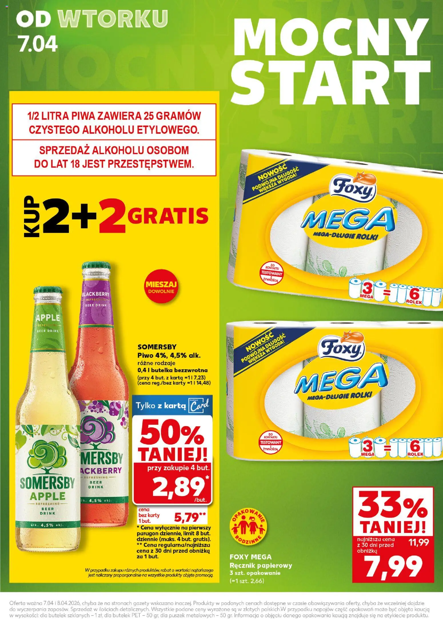 Kaufland Polsko leták - Mocny start od 07.04.2026 | Strana: 3 | Produkty: Apple, Karty